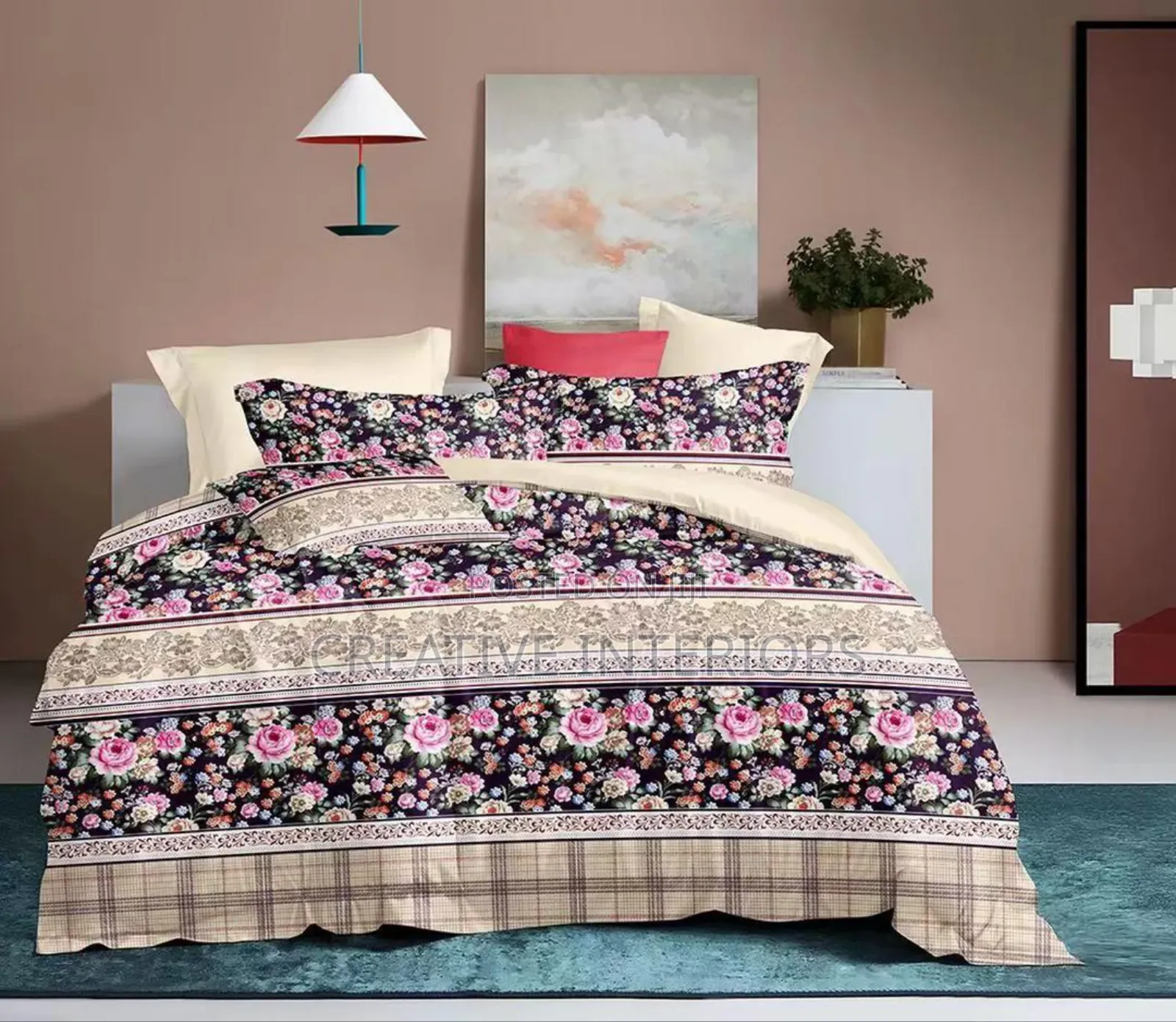 6by6 Complete Set of Duvet With 4pillow