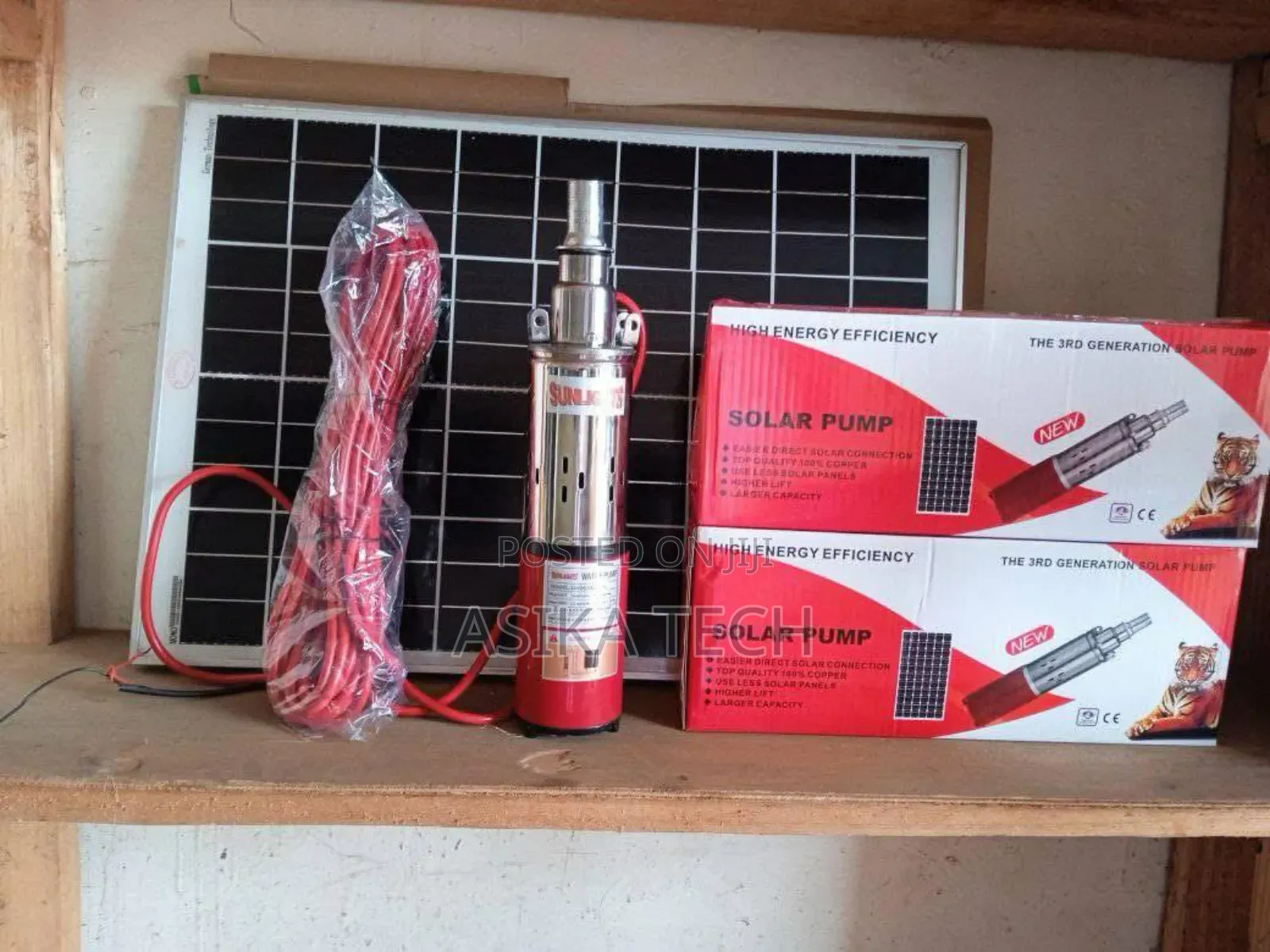 0.5hp Solar Water Pump + 550w Panel - 60m High-Lift System