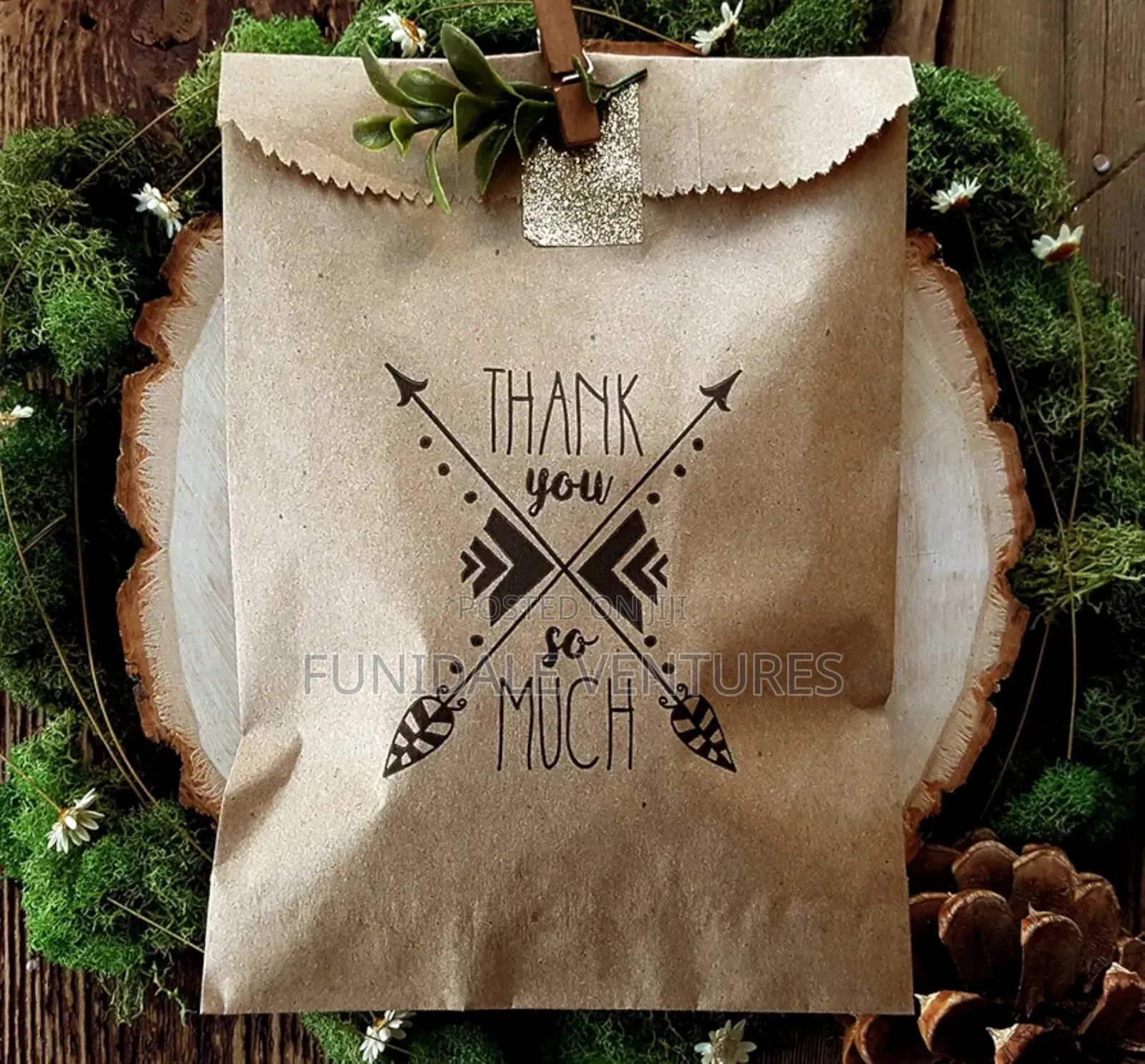 24pcs Kraft Paper Rustic Treat Favor or Gift Bags