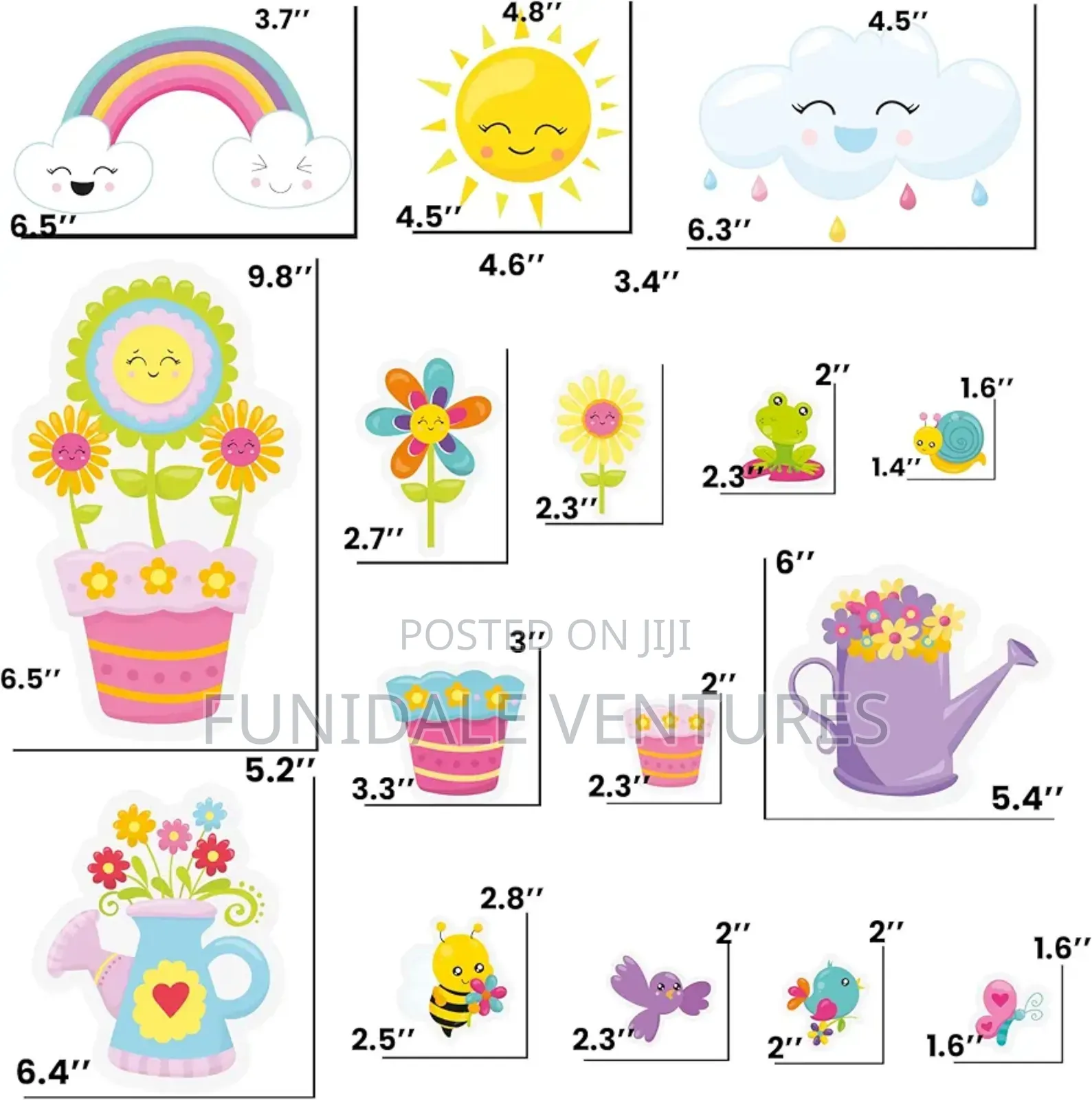44pcs Cutouts Bulletin Board Decoration