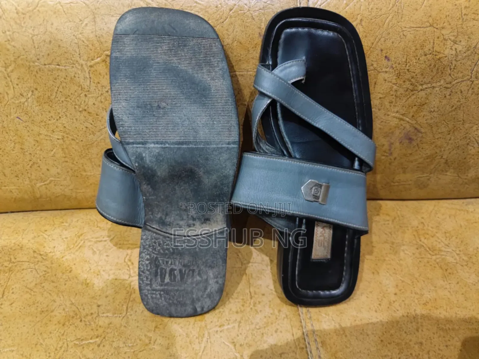 Used High Quality Leather Slippers