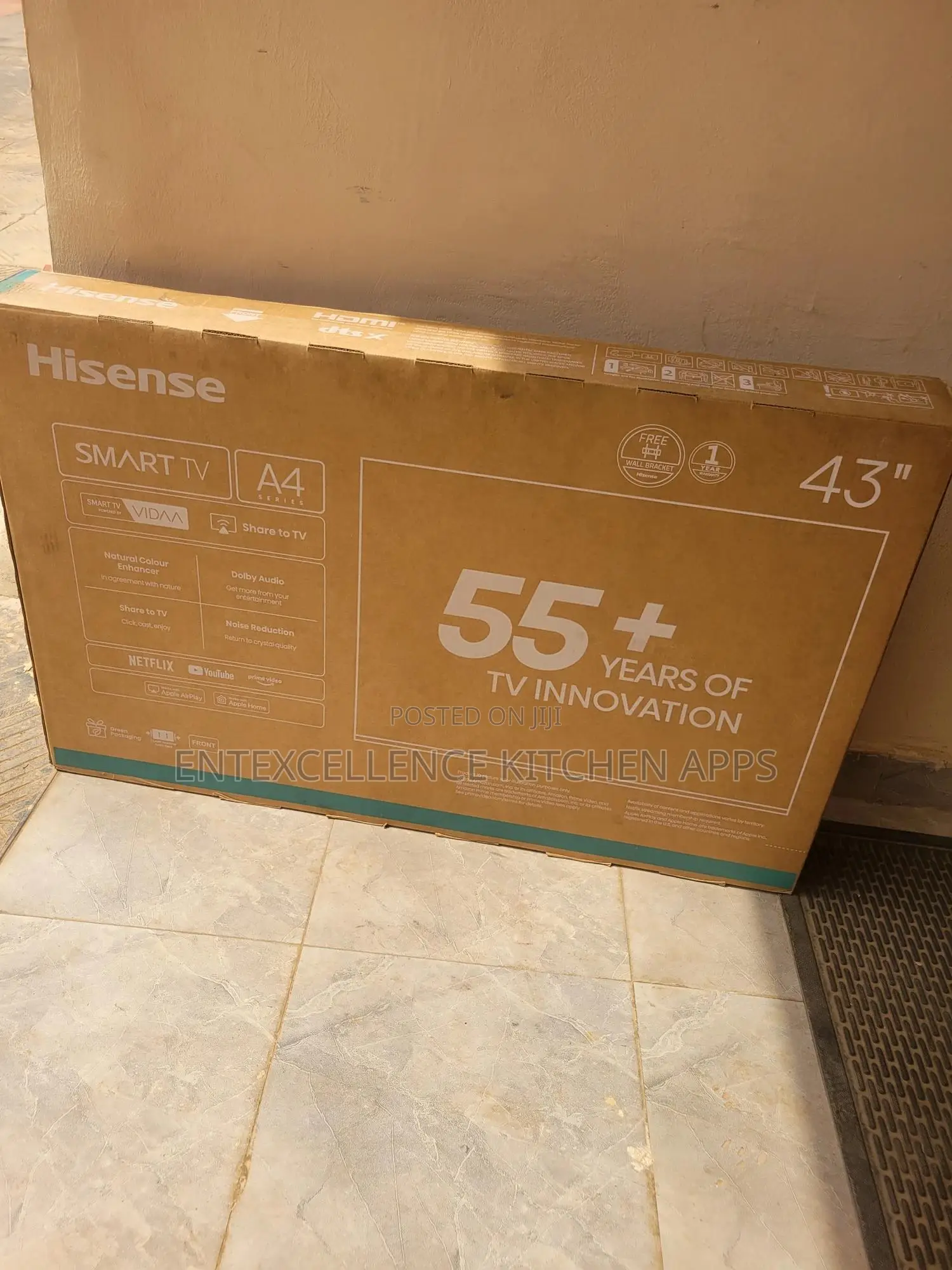 Hisense 43" 50" 55" 65" 75" Inch Smart Tv Television