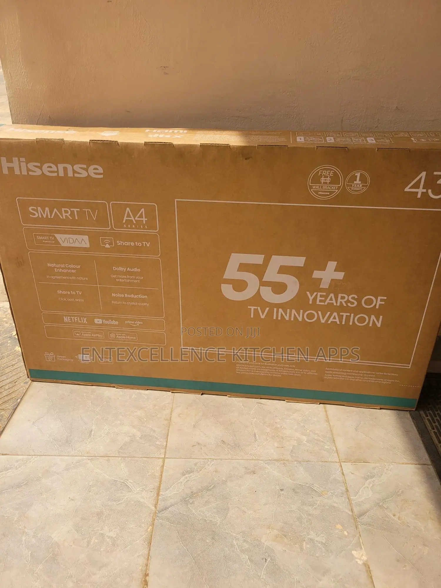 Hisense 43" 50" 55" 65" 75" Inch Smart Tv Television