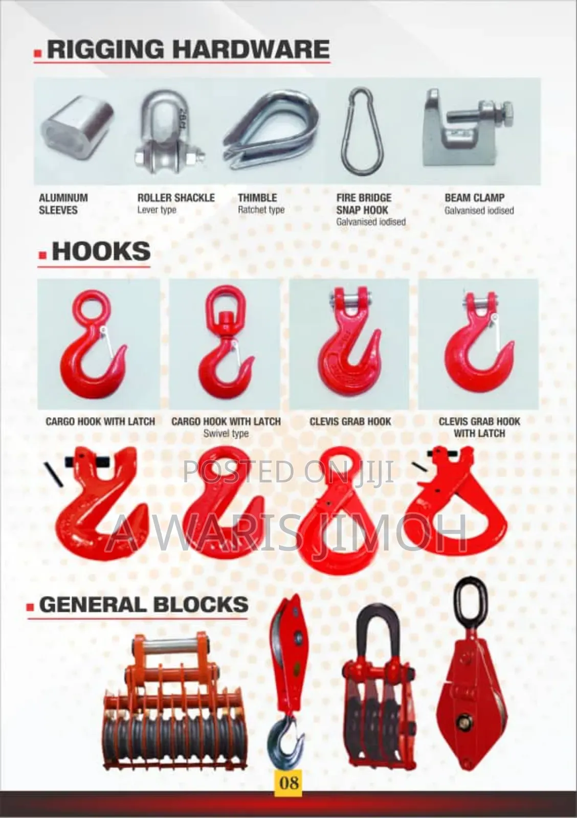 All Types of Rigging Hardware Available