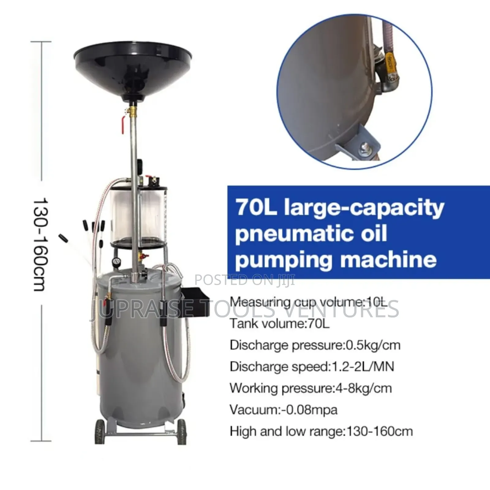 80l Pneumatic Oil Drain Extractor