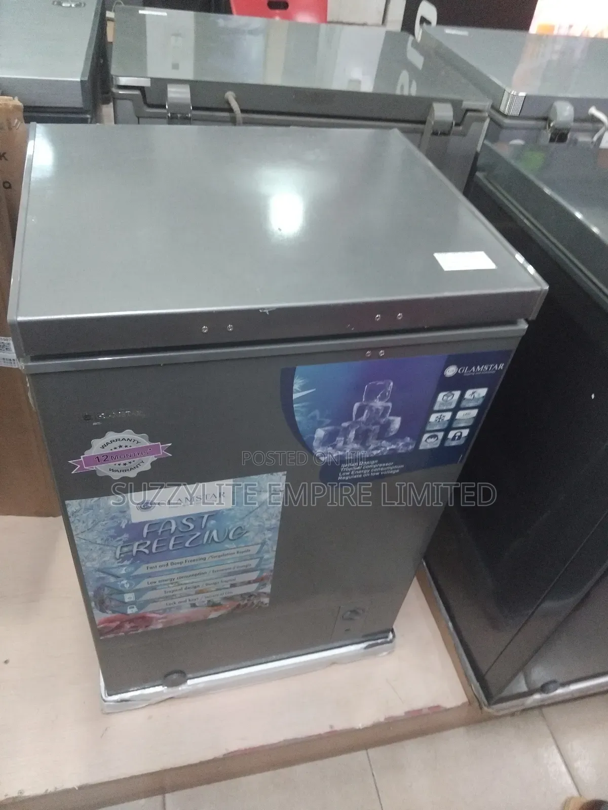 Glamstar 125 Liters Chest Freezer Energy Saving