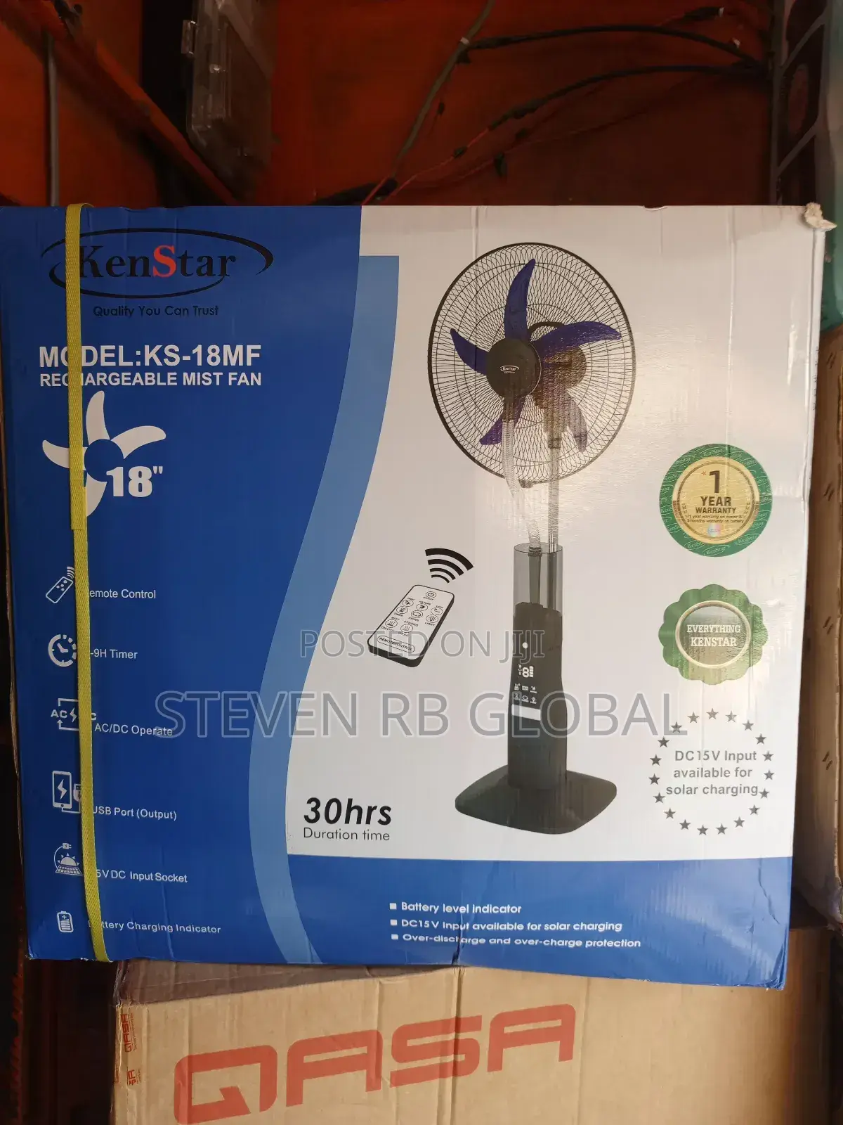 Kenstar 18′′ Rechargeable Mist Fan | Ks-18mf
