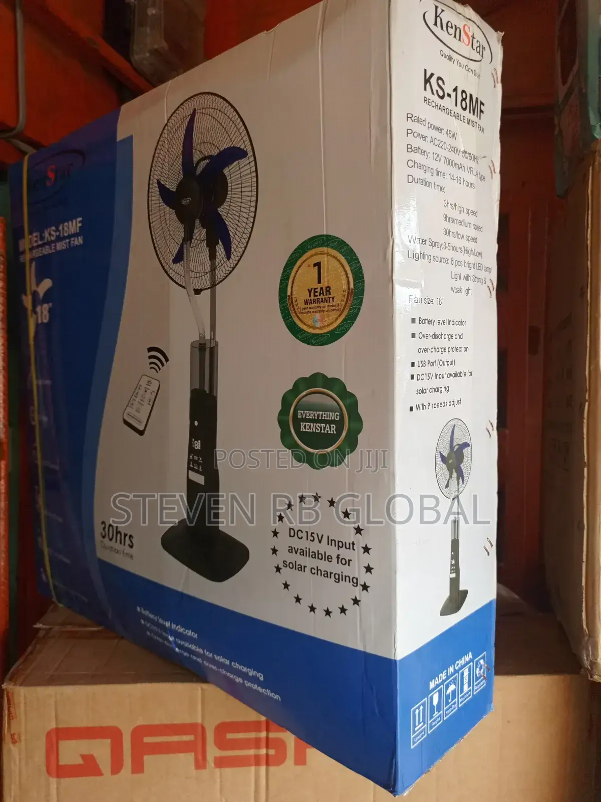 Kenstar 18′′ Rechargeable Mist Fan | Ks-18mf