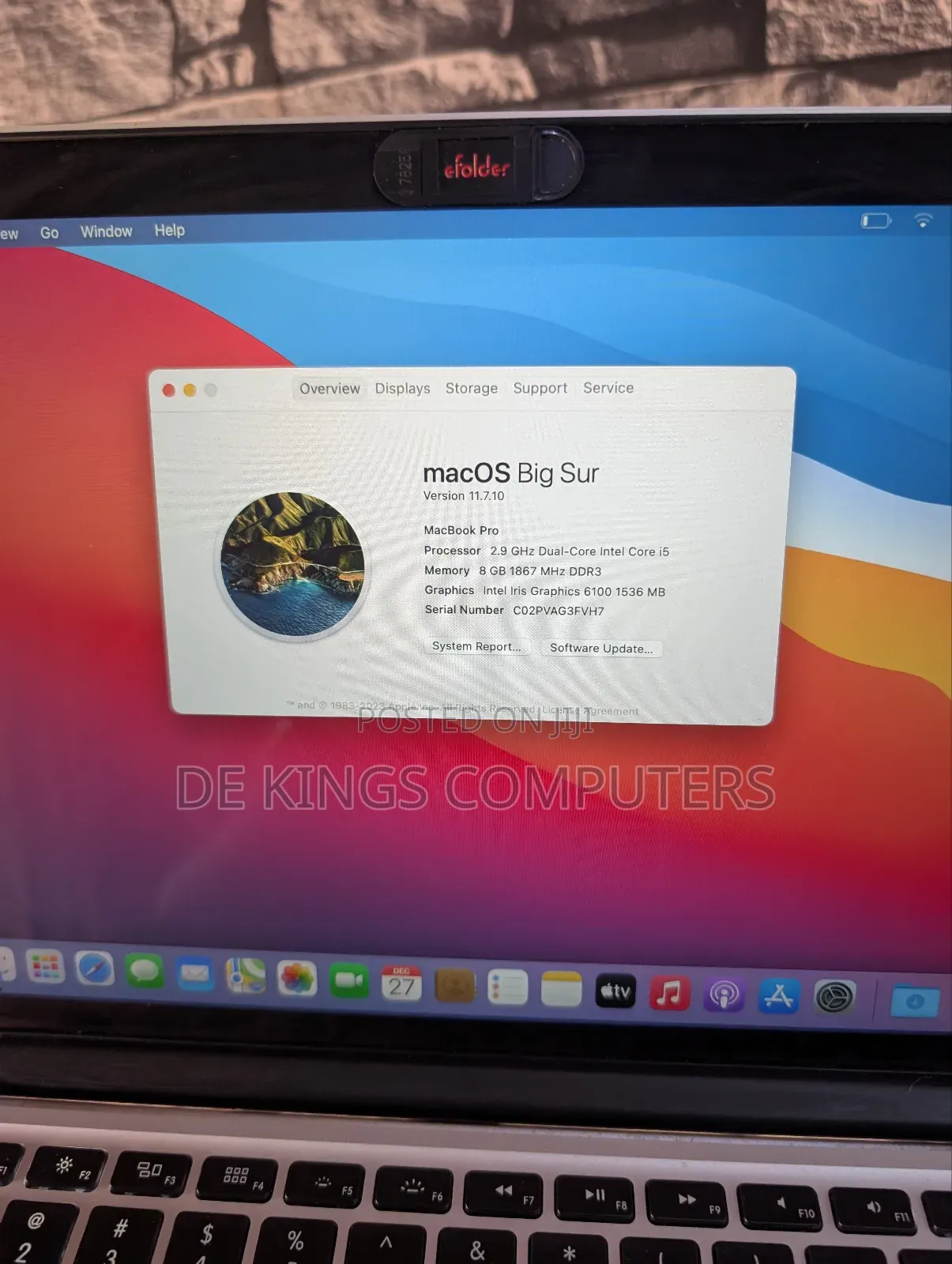Laptop Apple MacBook Pro 2015 8GB Intel Core I5 SSD 512GB