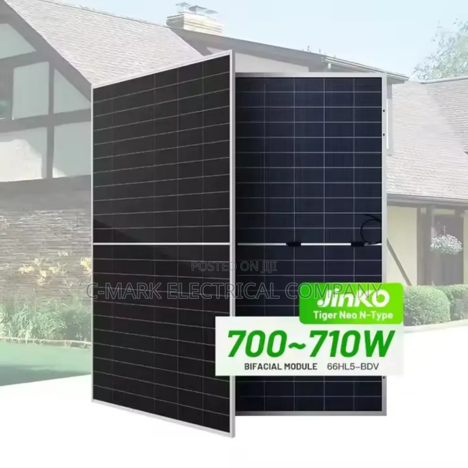 Jinko, Longi Solar Panel Bifacial N-Type Double Glass 580w,670w,750w