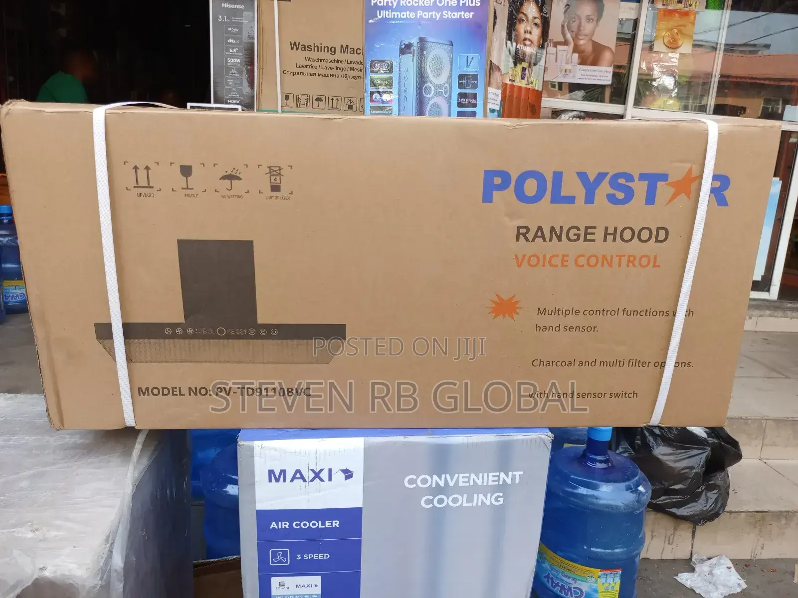 Polystar 90cm Digital Cooker Hood With Voice Control | Pv-Td9110bvc