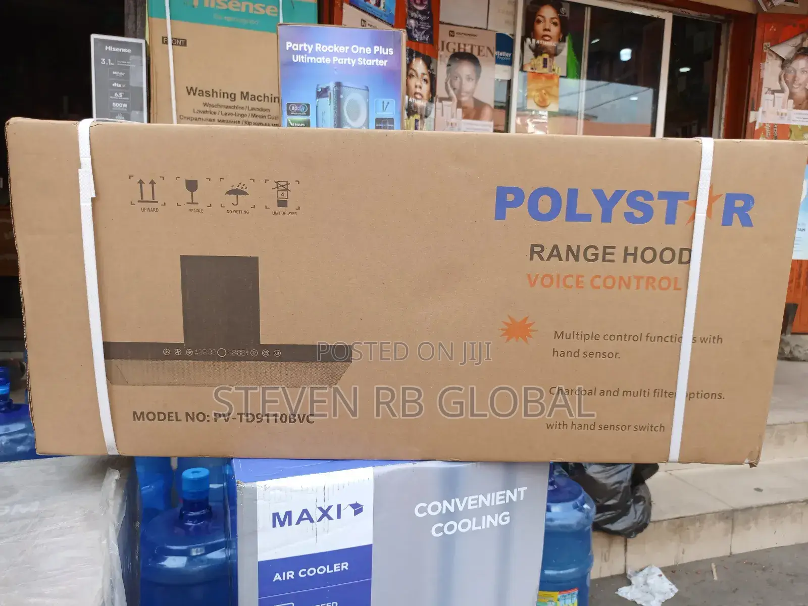 Polystar 90cm Digital Cooker Hood With Voice Control | Pv-Td9110bvc