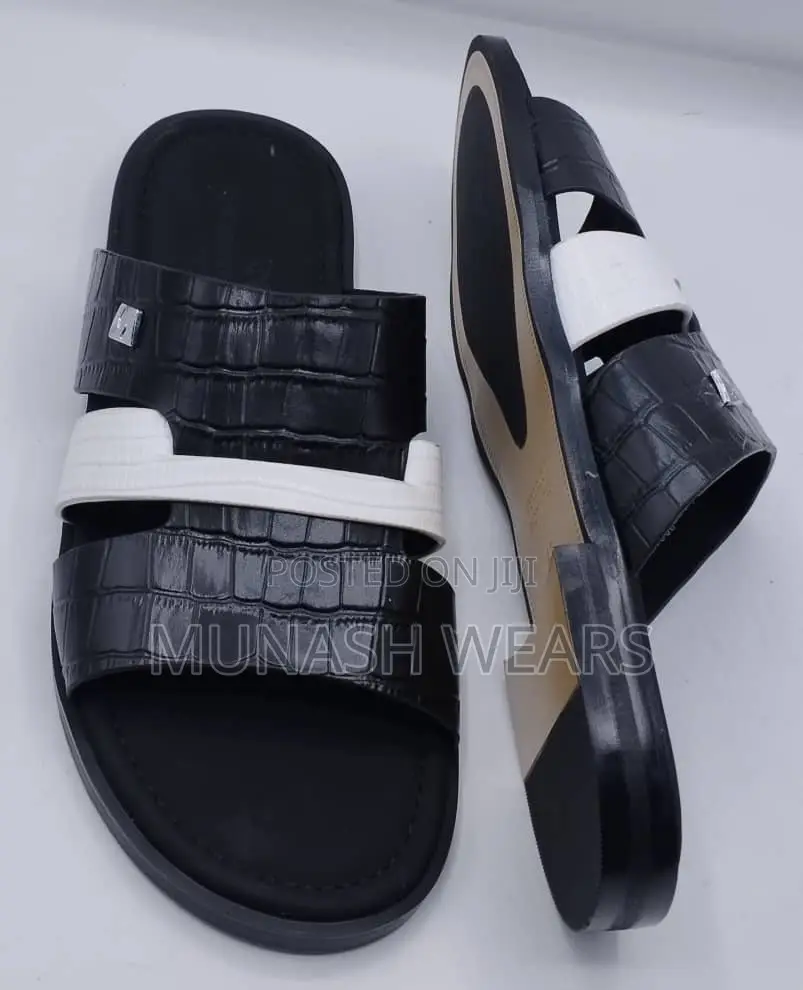 Original Leather Italian Slipers For Men 40-46