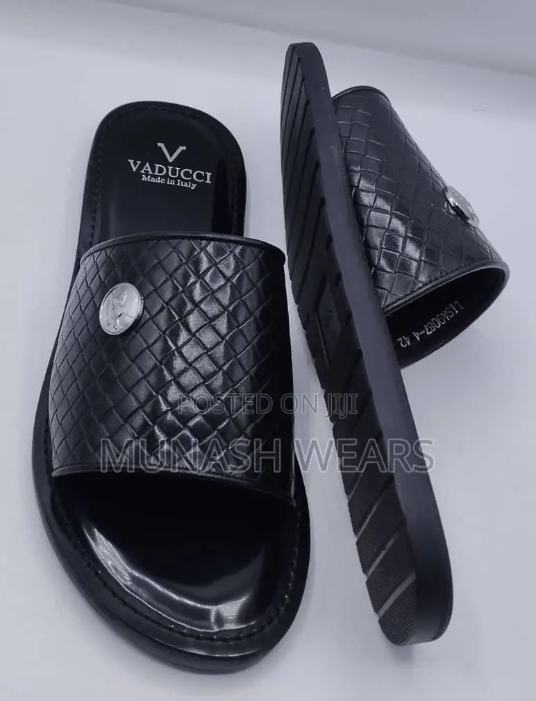 Original Leather Italian Slipers For Men 40-46