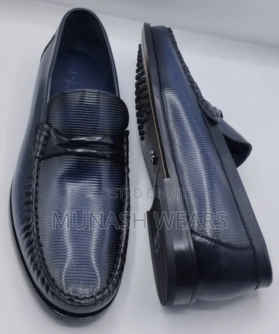 Italian Leather Sneakers For Men Blue & More 40-47