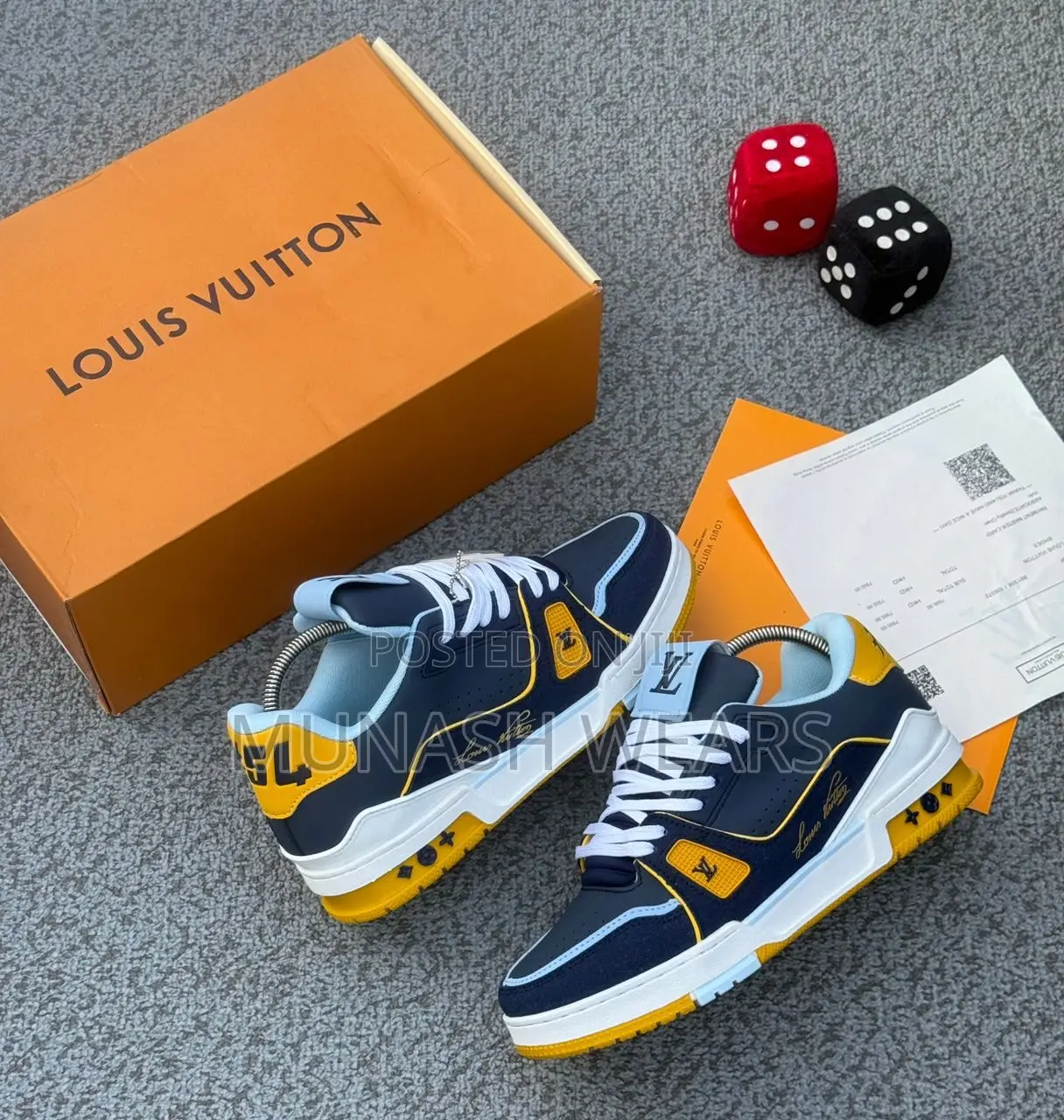 Louis Vuitton Monogram Leather Sneakers 40-46