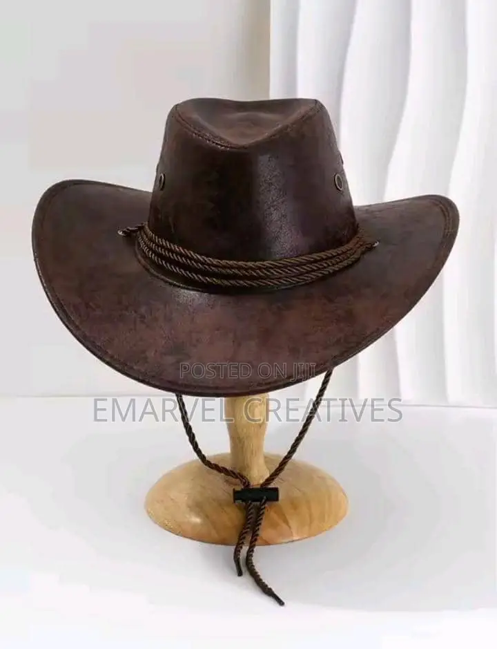 Leather Cowboy Hat for Men, for Women