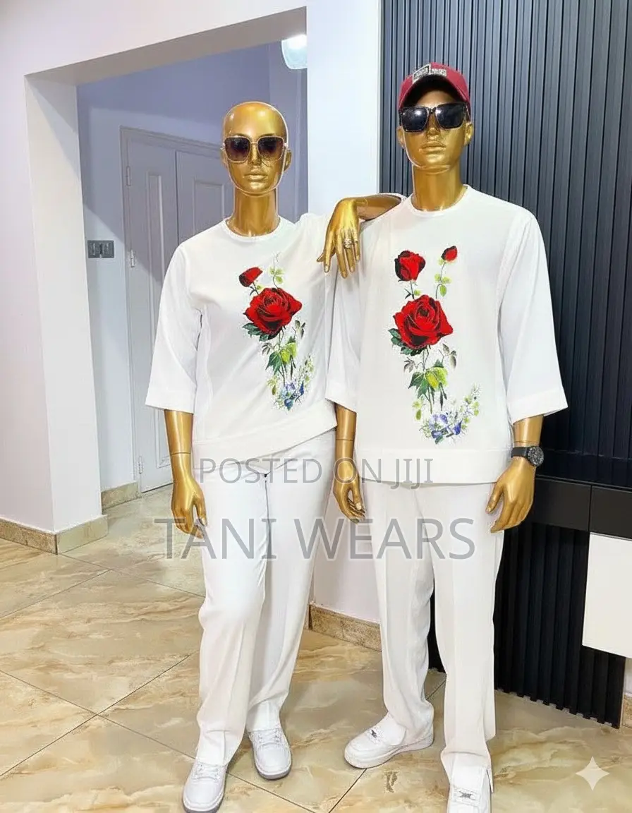 White Flower Couples Wear