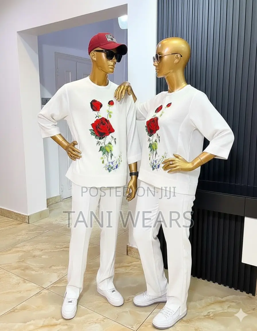 White Flower Couples Wear