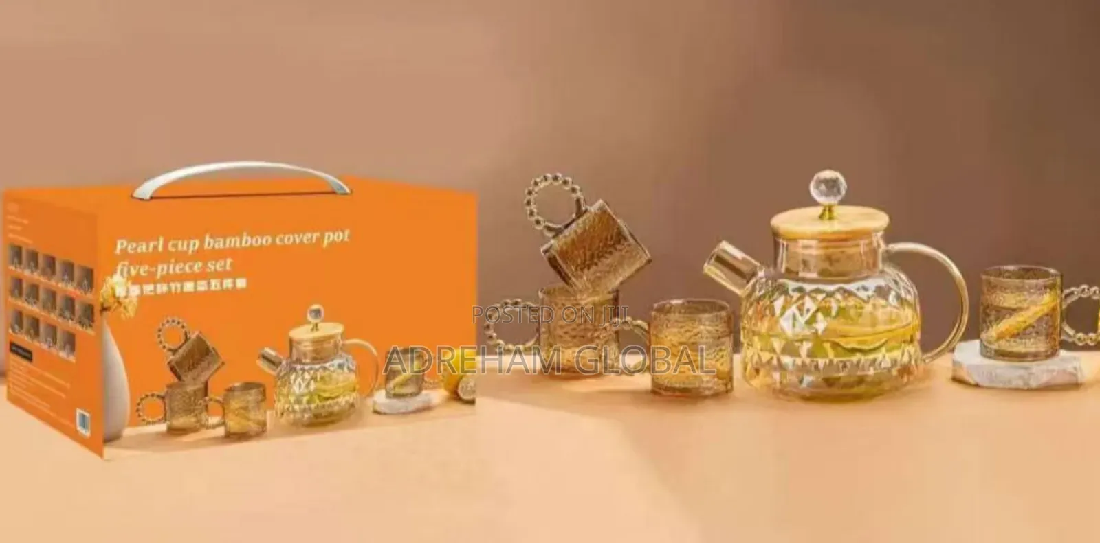 5pcs Teapot Set With Four Cups