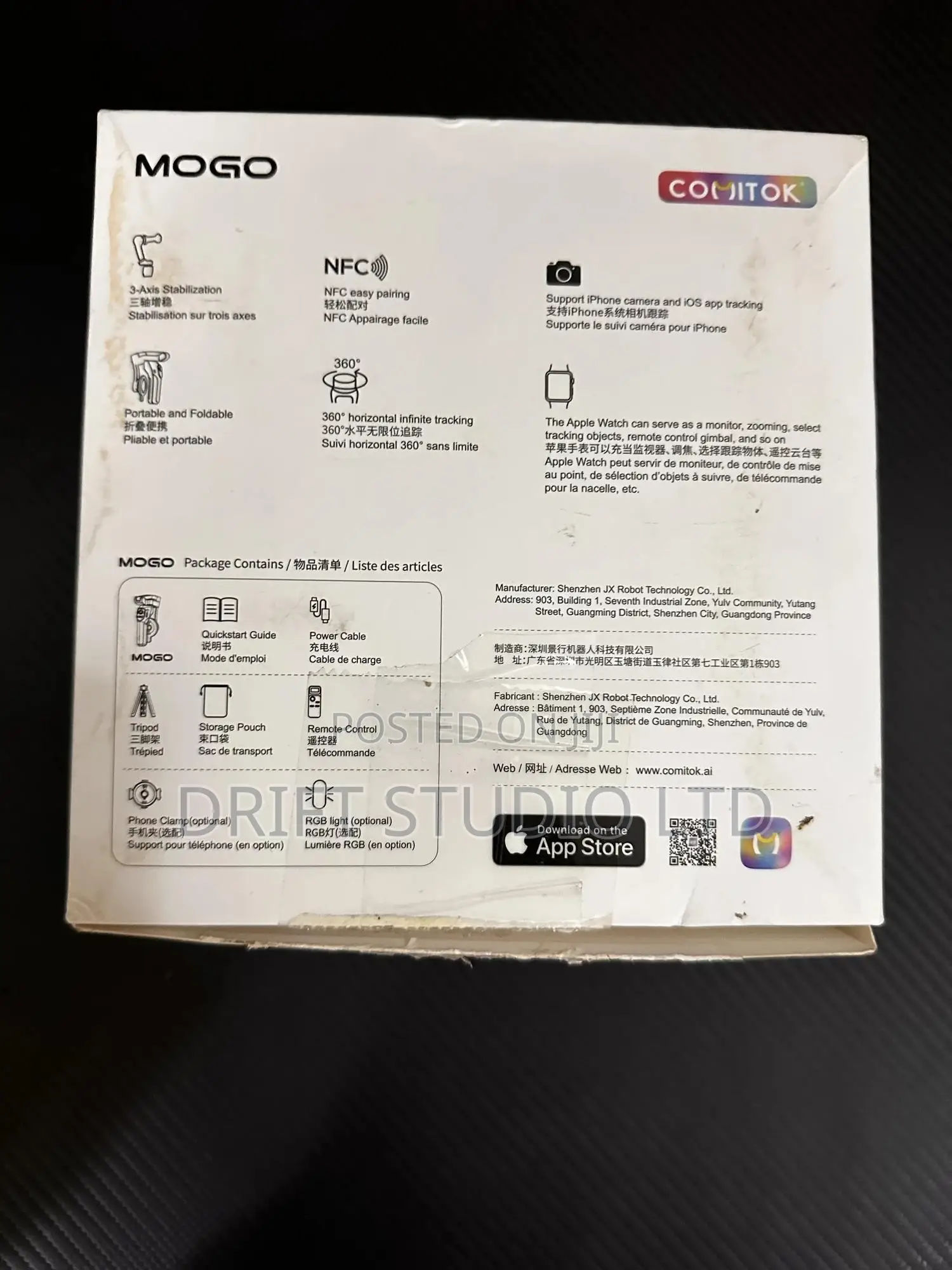 Comitok Gimbal for iPhone With Apple Dockit Face Tracking