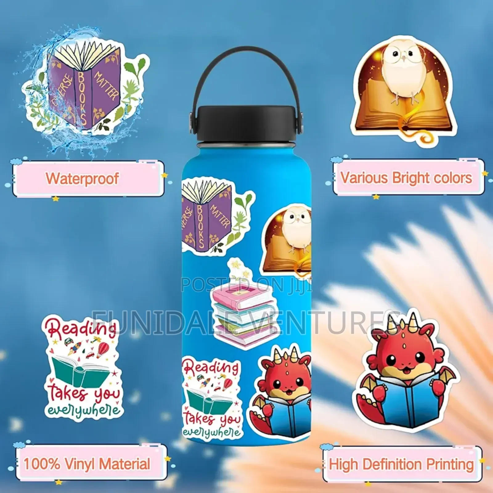100pcs Reading Stickers