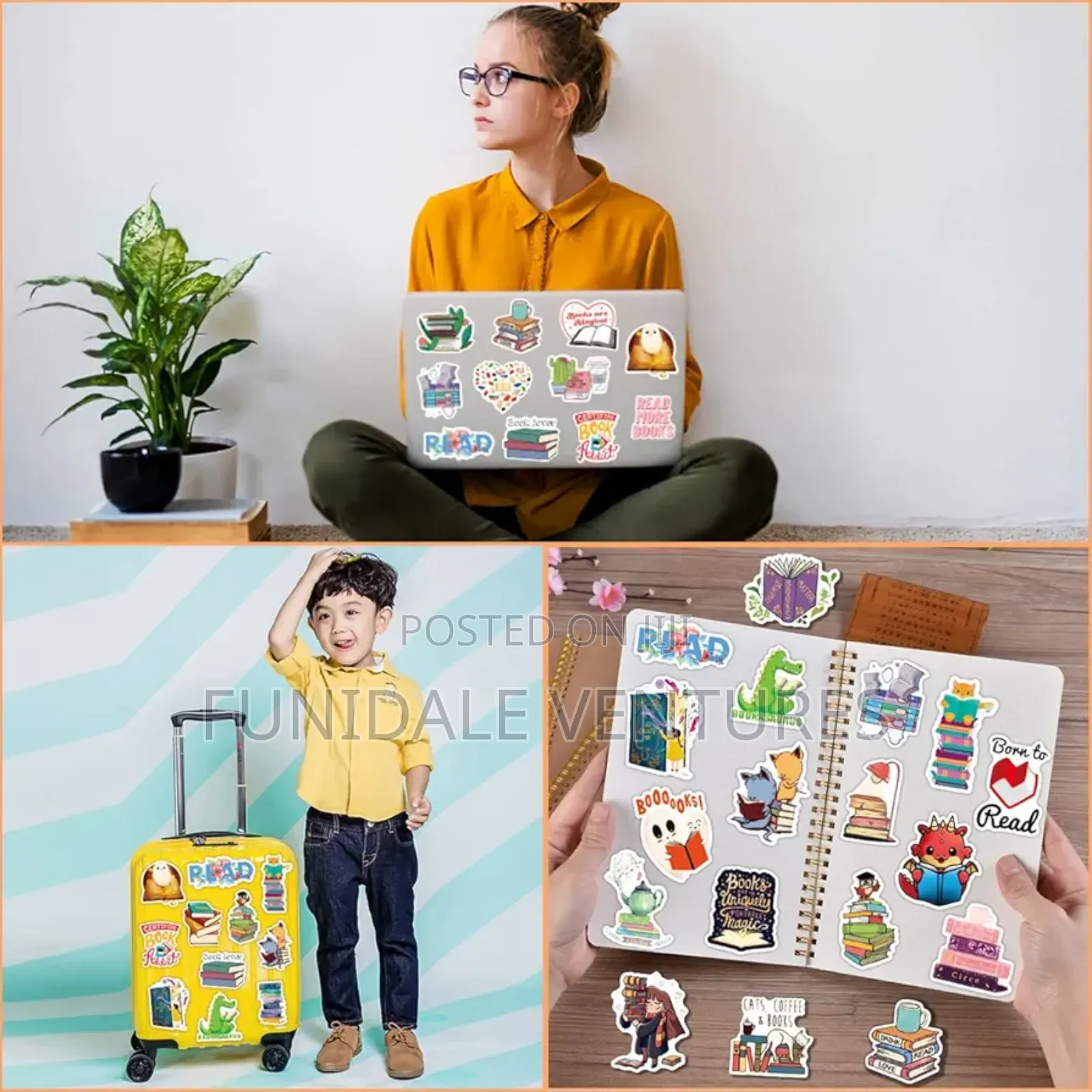100pcs Reading Stickers