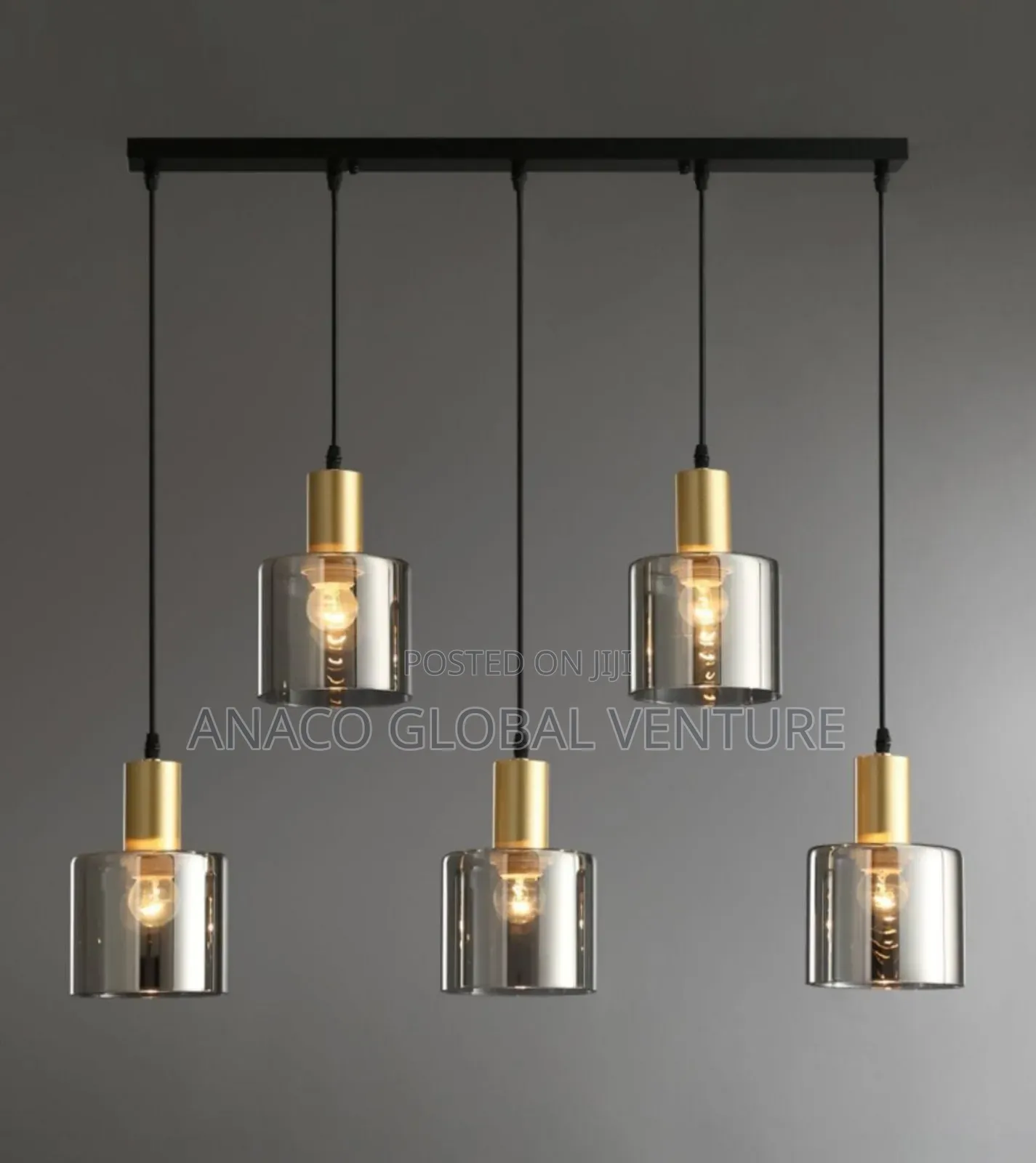 Modern Pendant Light for Your Kitchen or Dining Table 5 Drop WTH Bulb