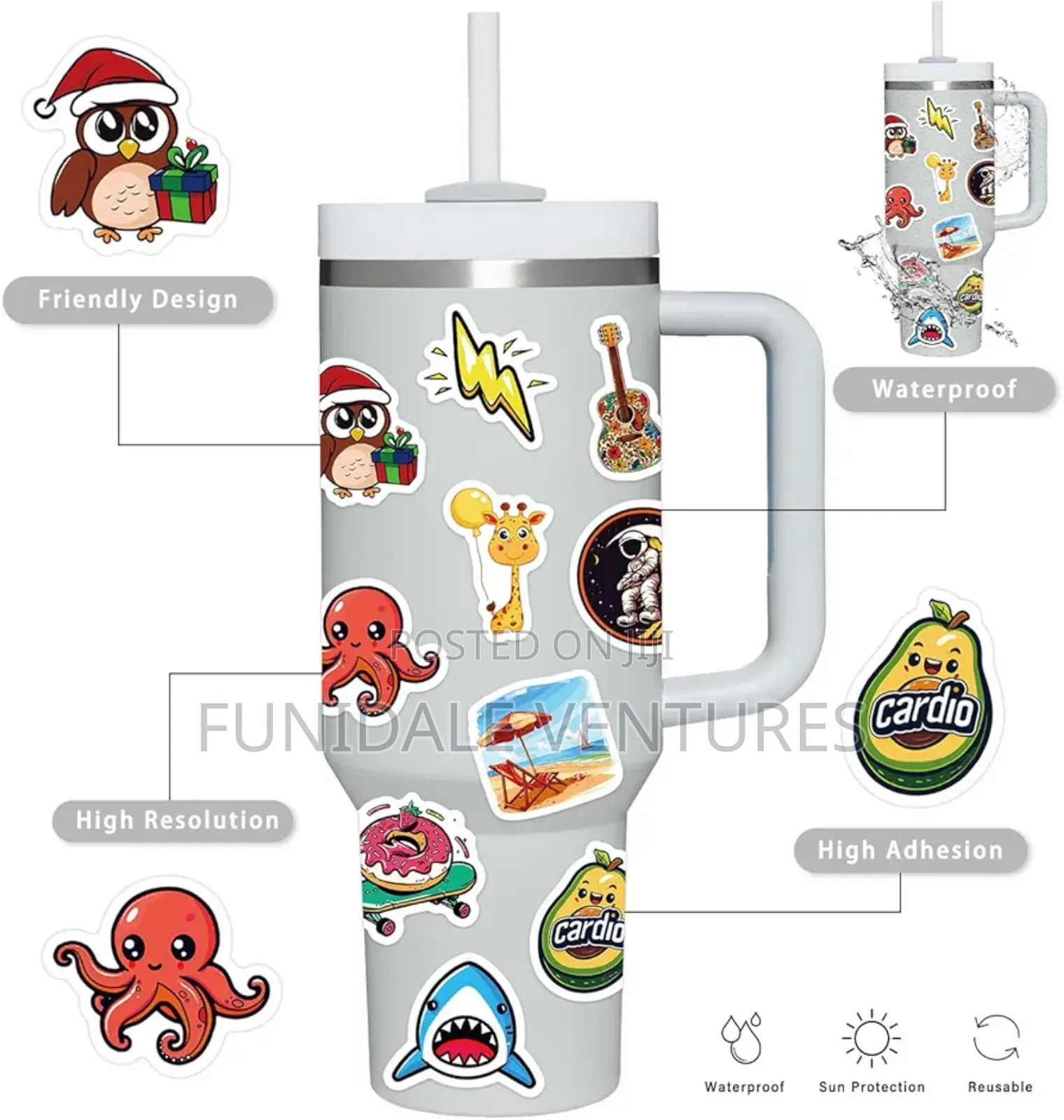 200pcs Girlie Vinyl Stickers