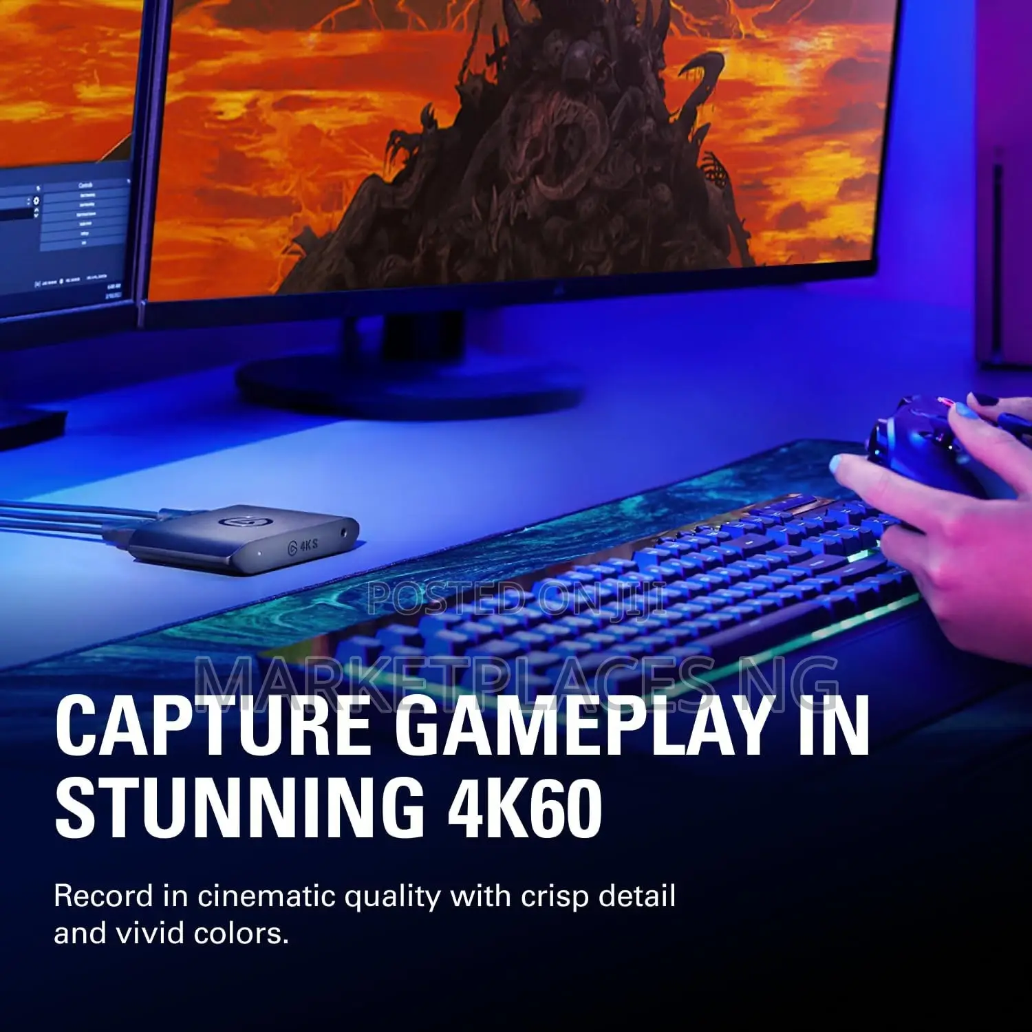 Elgato S Capture Card - Recording Streaming for Gamers Creators