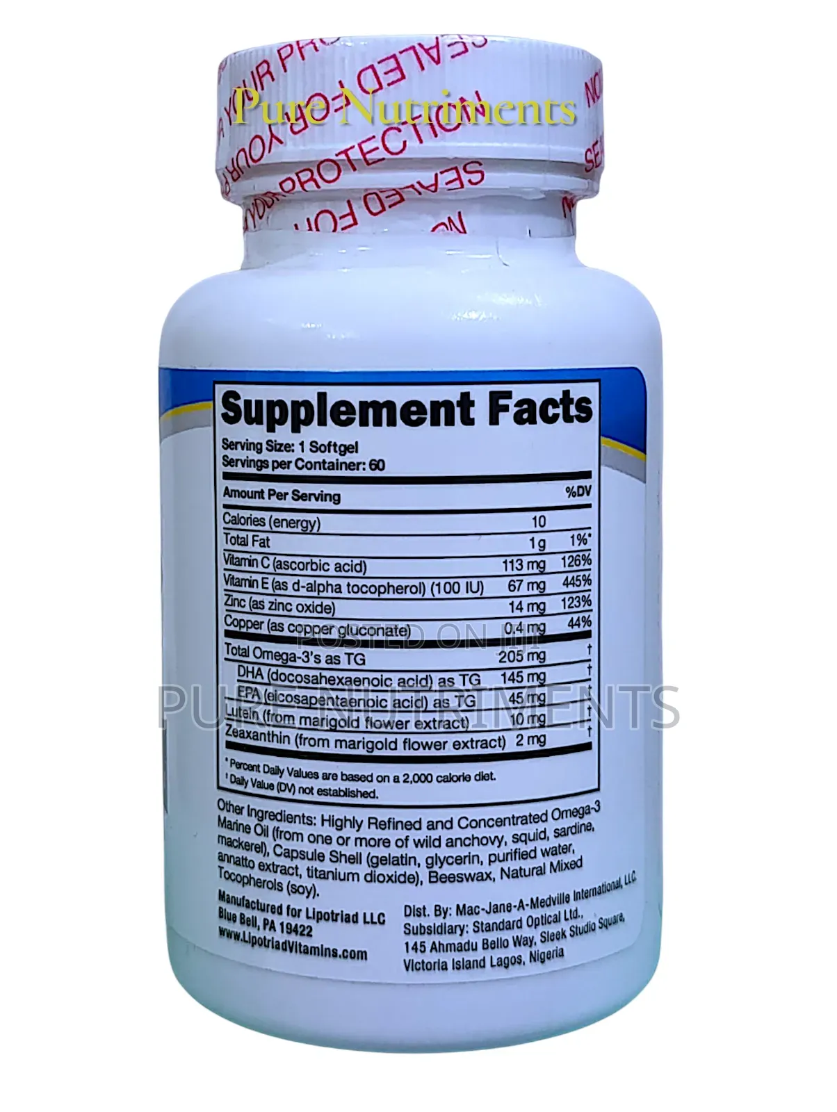 Lipotriad Adult 50+ for Healthy Eyes