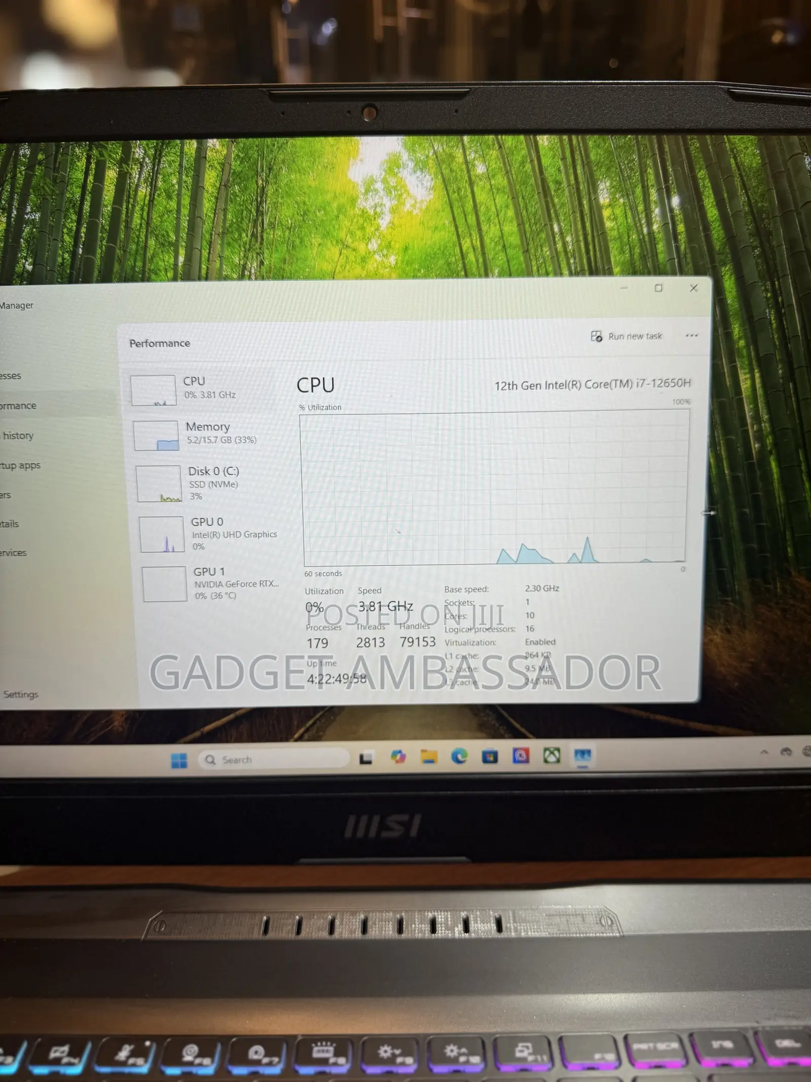 Laptop MSI Katana 15 16GB Intel Core I7 SSD 512GB