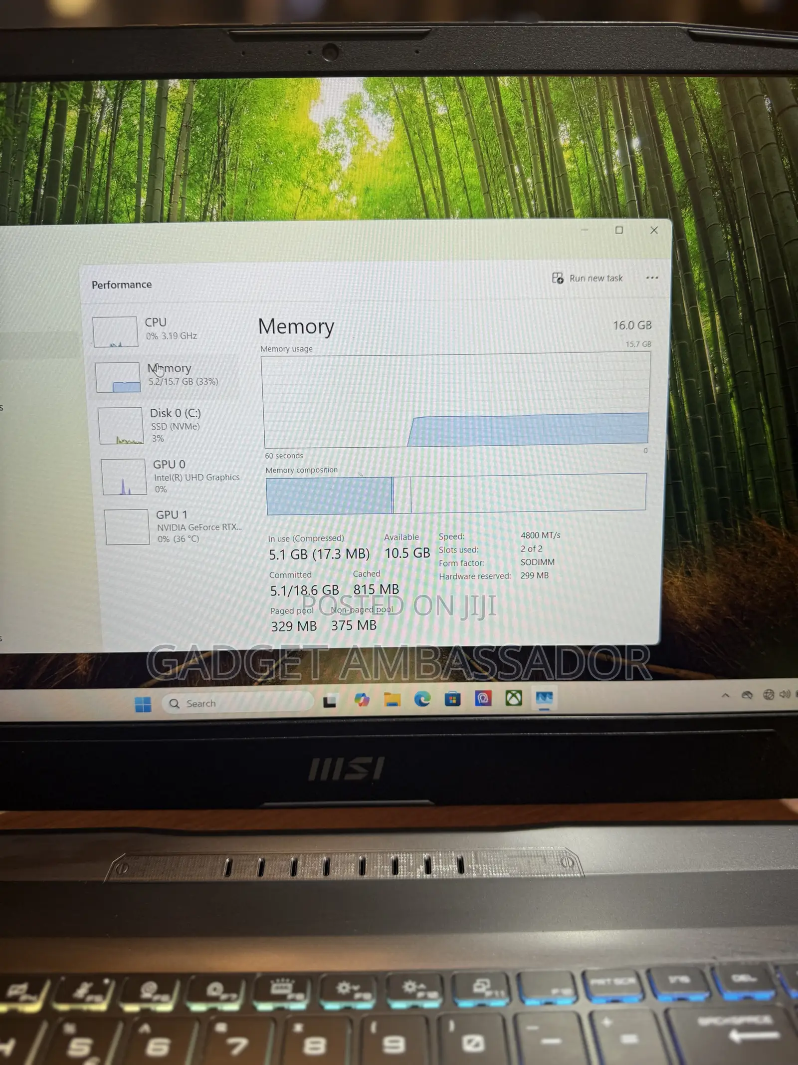 Laptop MSI Katana 15 16GB Intel Core I7 SSD 512GB