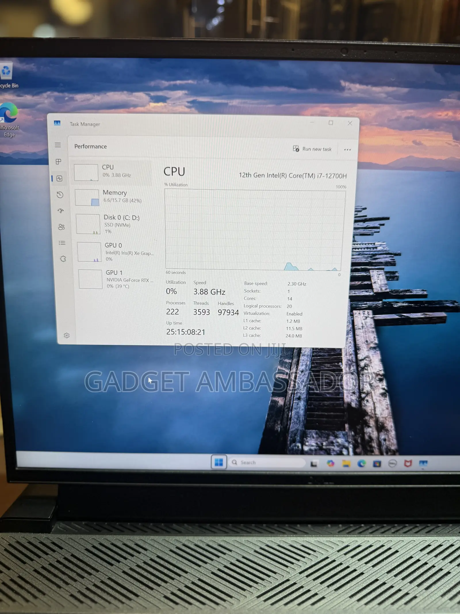 Laptop Dell G16 7620 16GB Intel Core I7 SSD 512GB