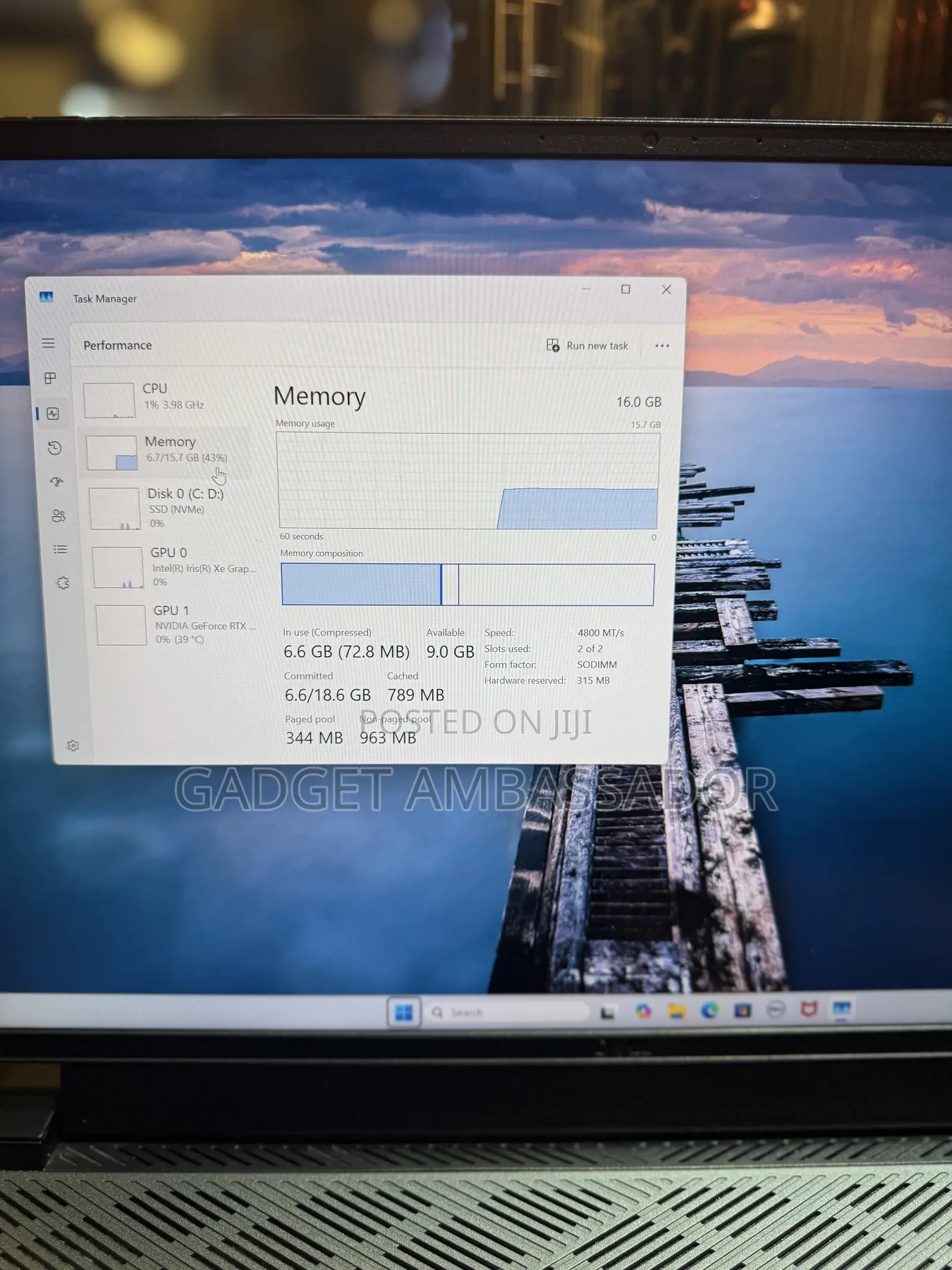 Laptop Dell G16 7620 16GB Intel Core I7 SSD 512GB
