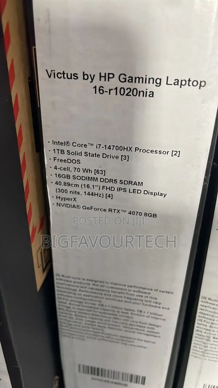 New Laptop HP Victus 16 16GB Intel Core i7 SSD 1T