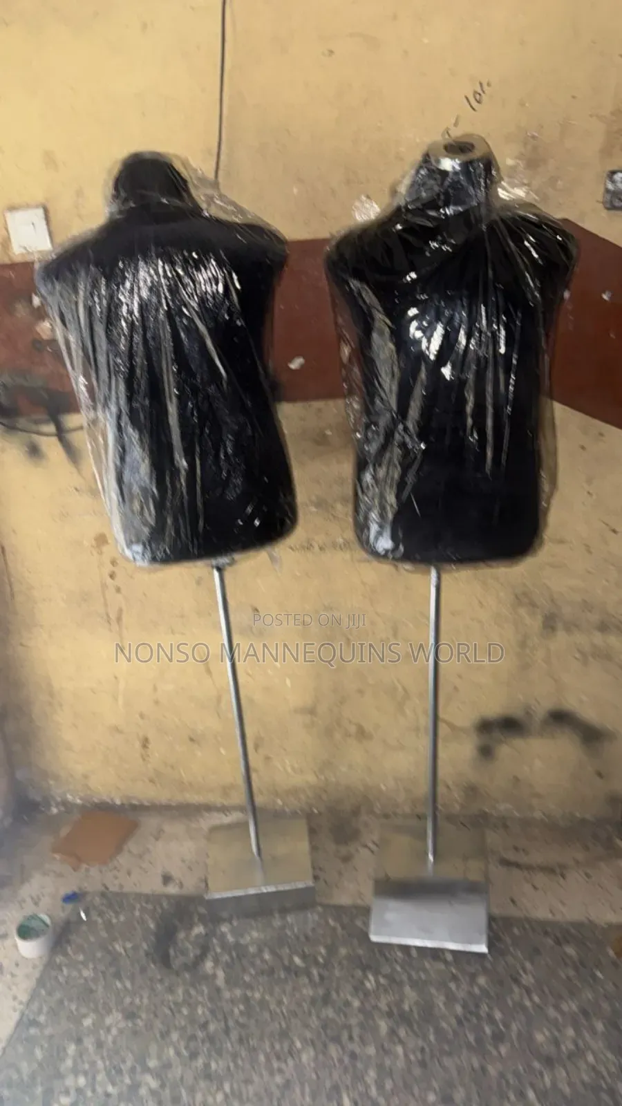 Male Black Body With Metal Base