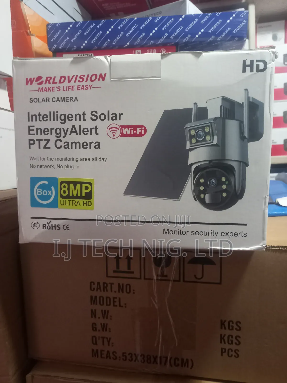 Dual Lens Ubox Wi-fi Solar Camera.
