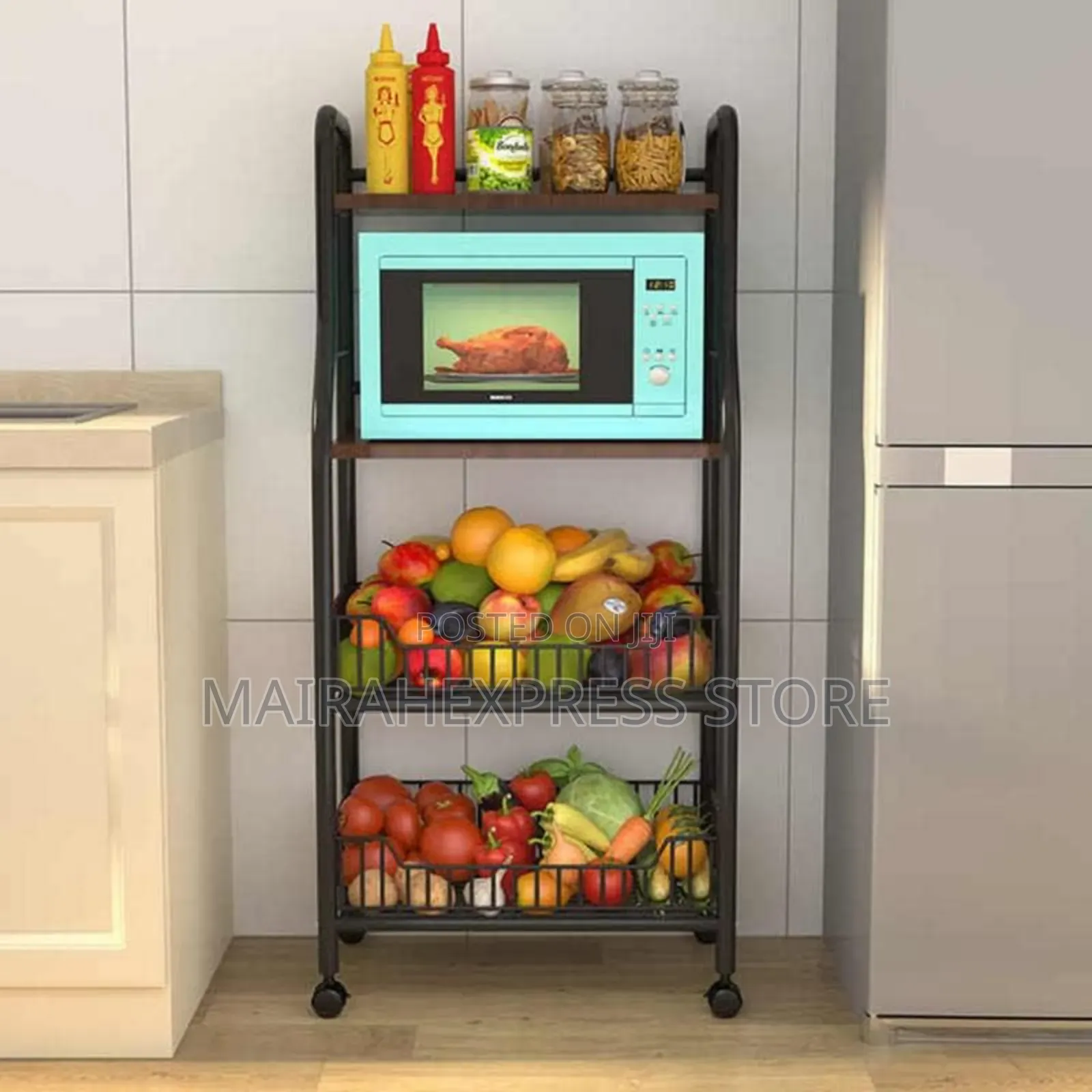 Fmultipurpose Fruit/Kitchen Trolley Rack 2st7