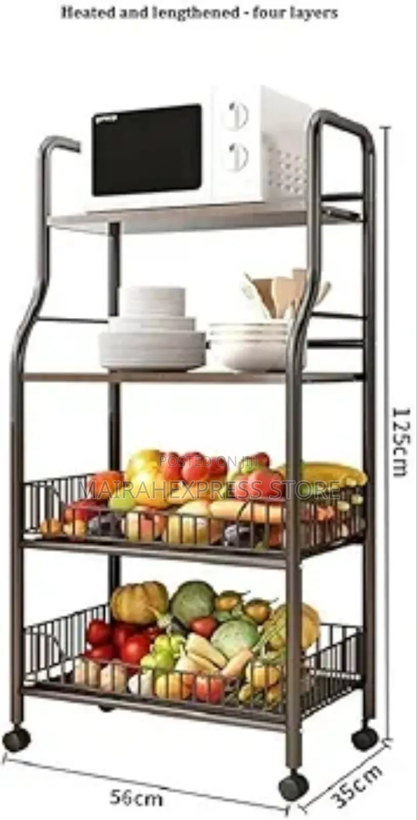 Fmultipurpose Fruit/Kitchen Trolley Rack 2st7