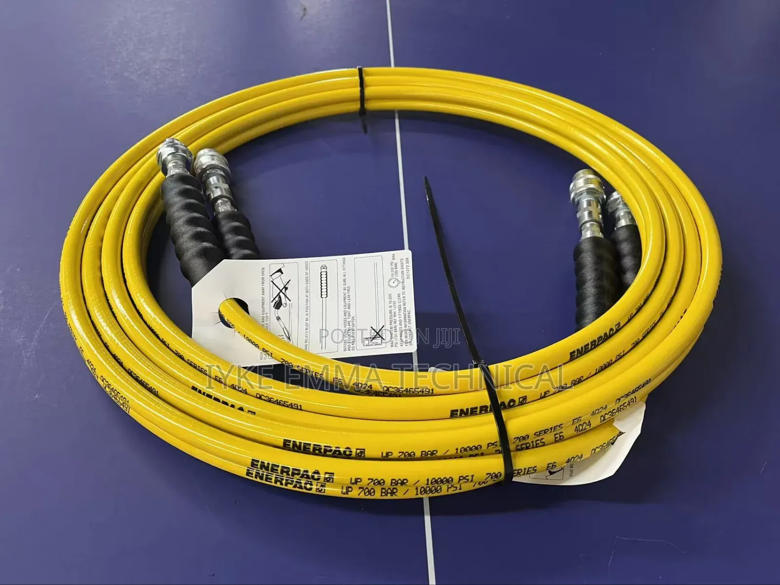 Enerpac Thq706t 19.5 Ft. Twin Torque Wrench Hose 10000 Psi