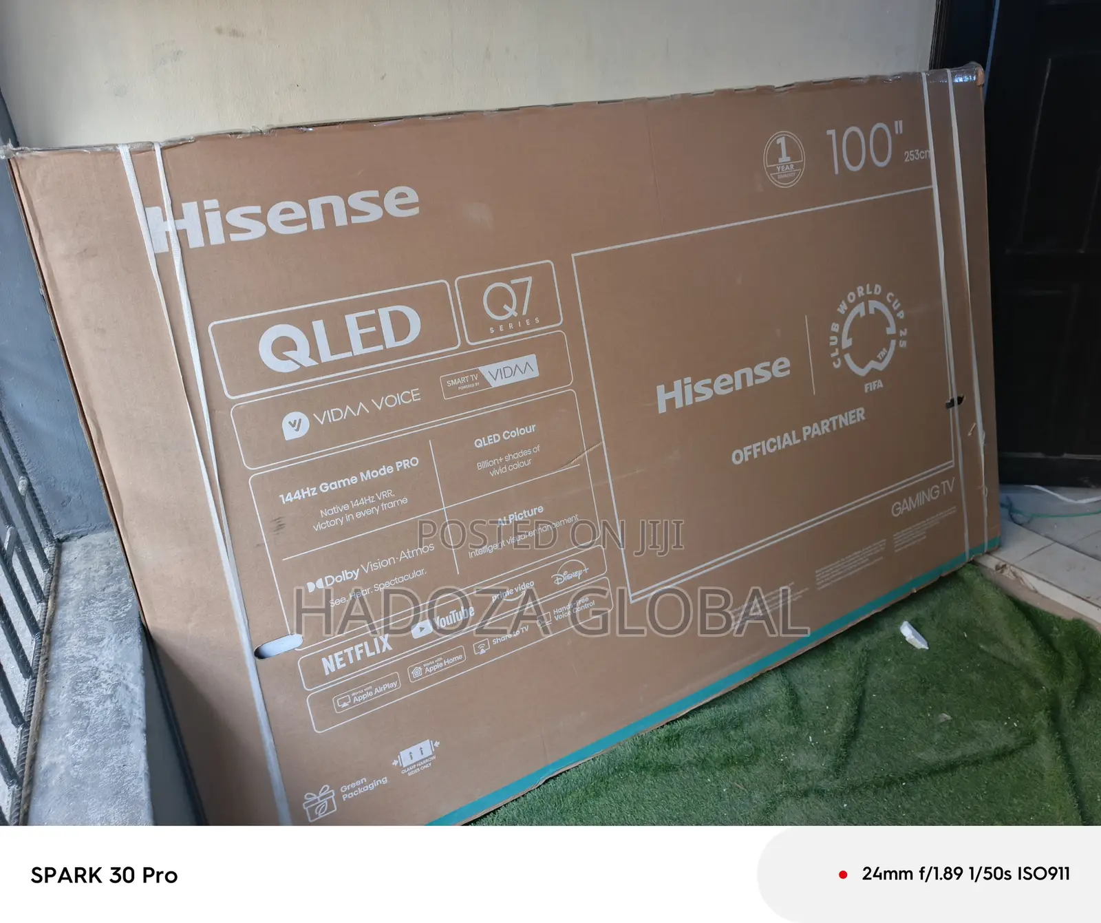 Ultra Big Hisense 100" Qled Smart Tv – Crystal Display
