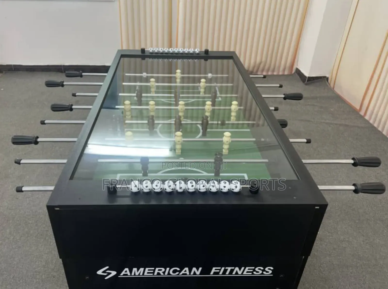 Coin Operated Soccer Foosball Table With Acrylic Glass