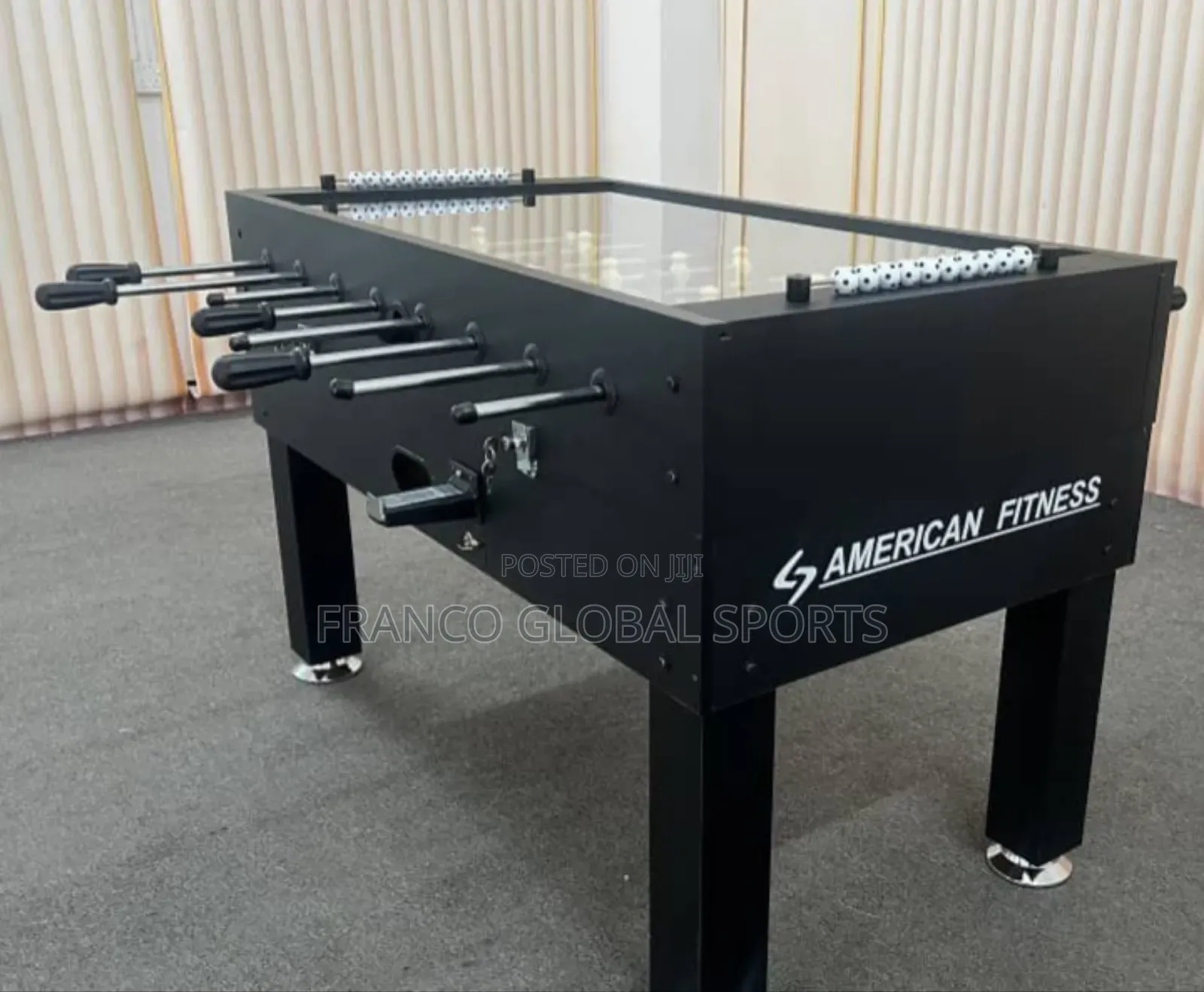 Coin Operated Soccer Foosball Table With Acrylic Glass