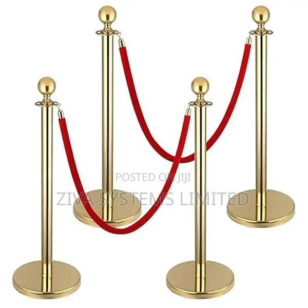 Barricade/ Crowd Control Stanchion, Barrier Rope Velvet Carpet