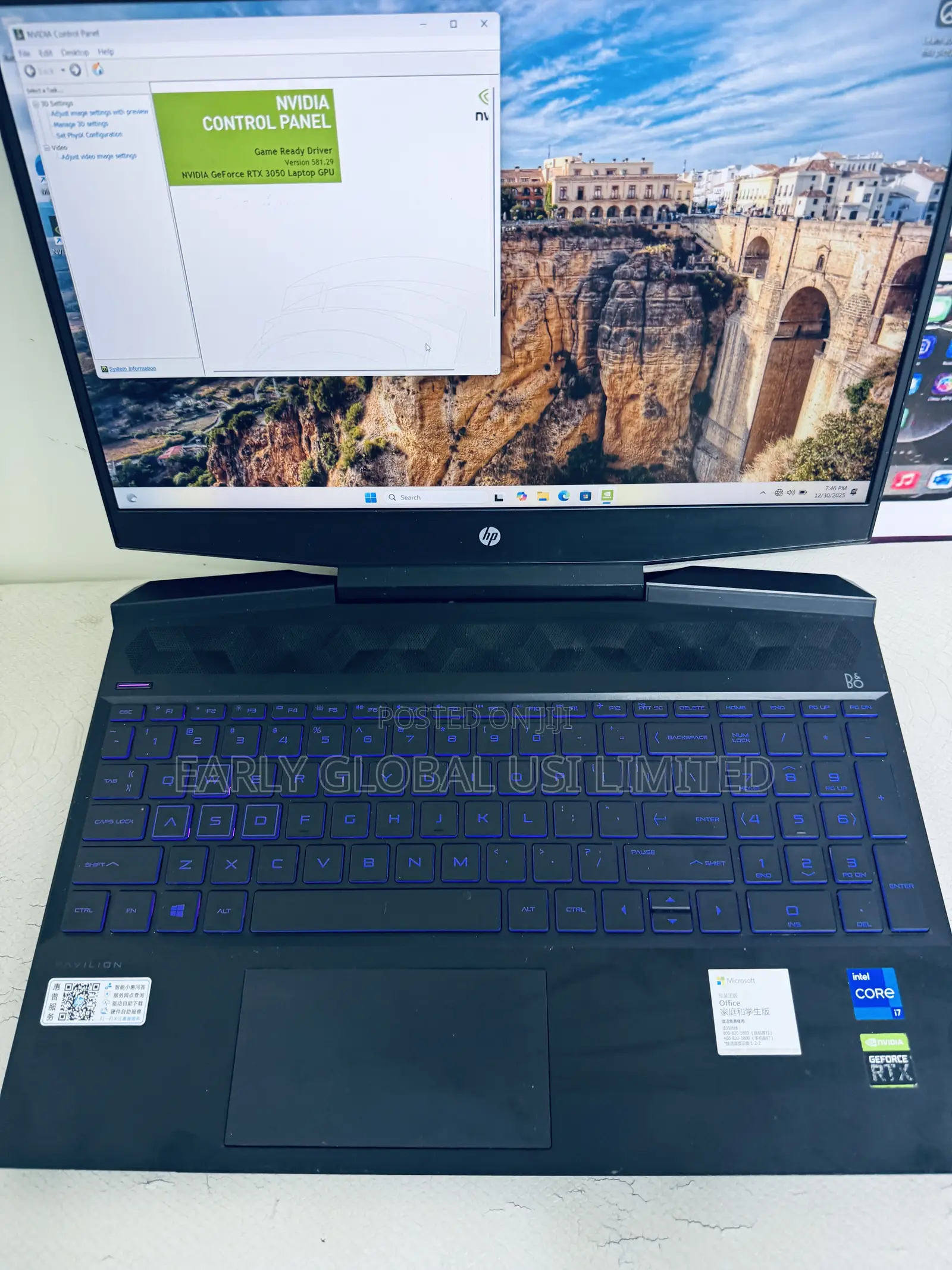 Laptop HP Pavilion Gaming Laptop 15-dk2xxx 16GB Intel Core i7 SSD 512GB