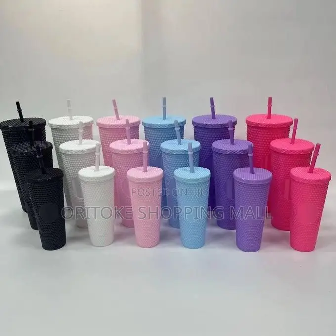Long Durian Cup With Straw Each Available in Colors