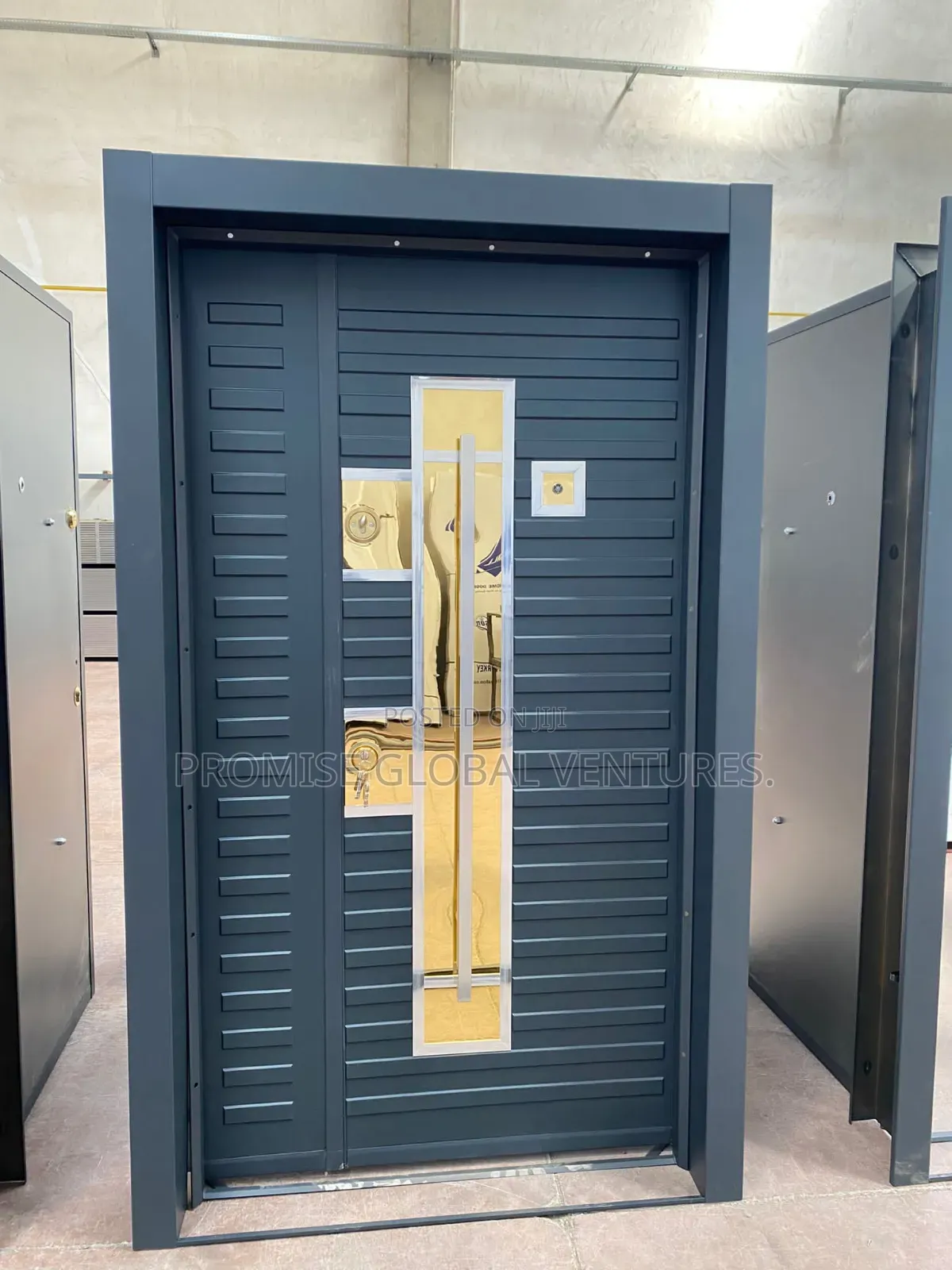 4ft Gold and Grey Turkey Door