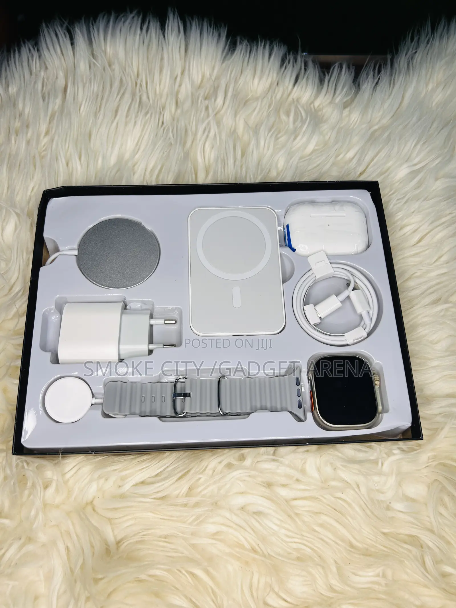 Smart Watch Set With Wireless Power Bank , Airpod,Wireless Charger ,