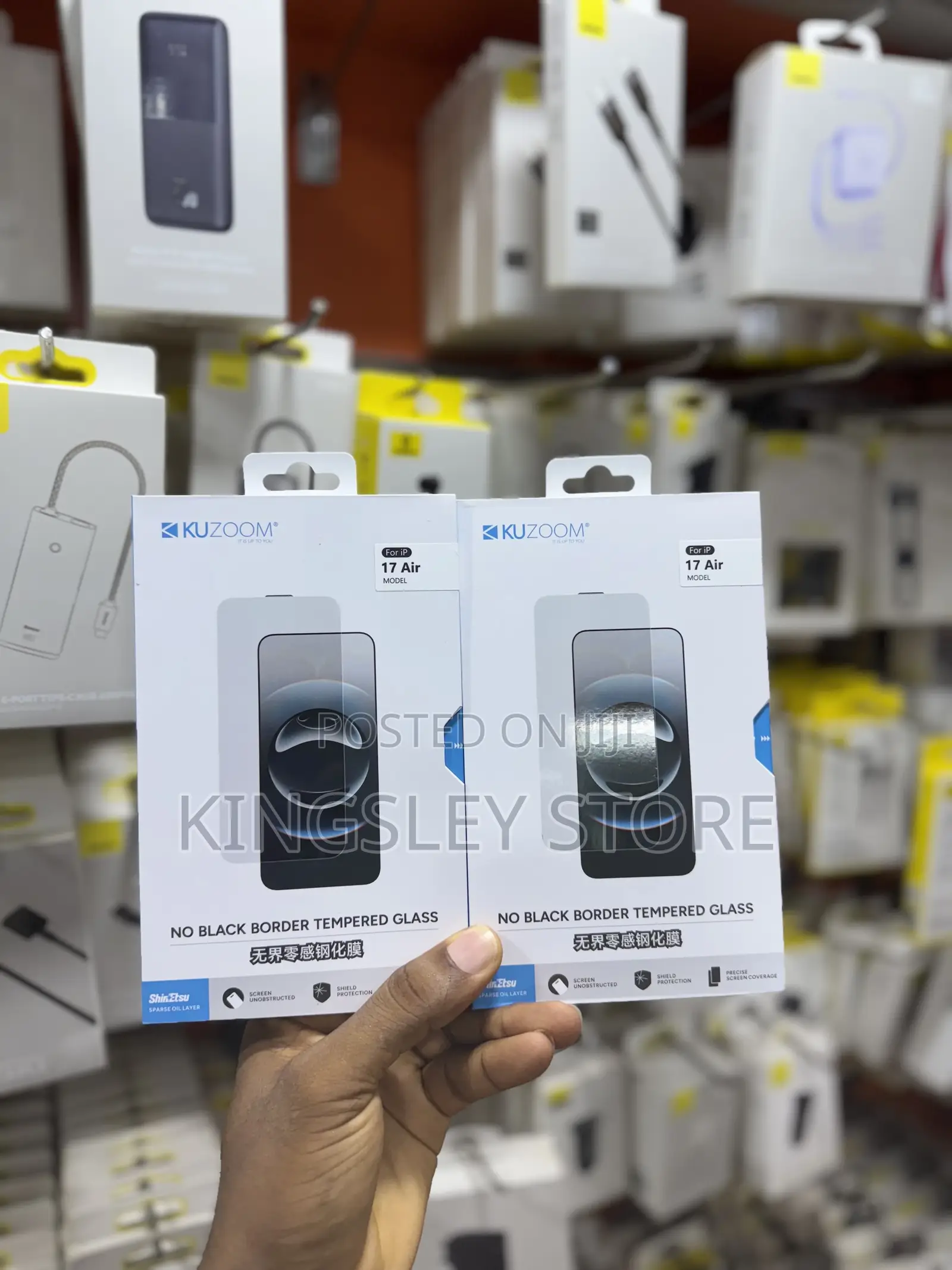 Kuzoom No Black Border Tempered Glass Film For iPhone 17 Series